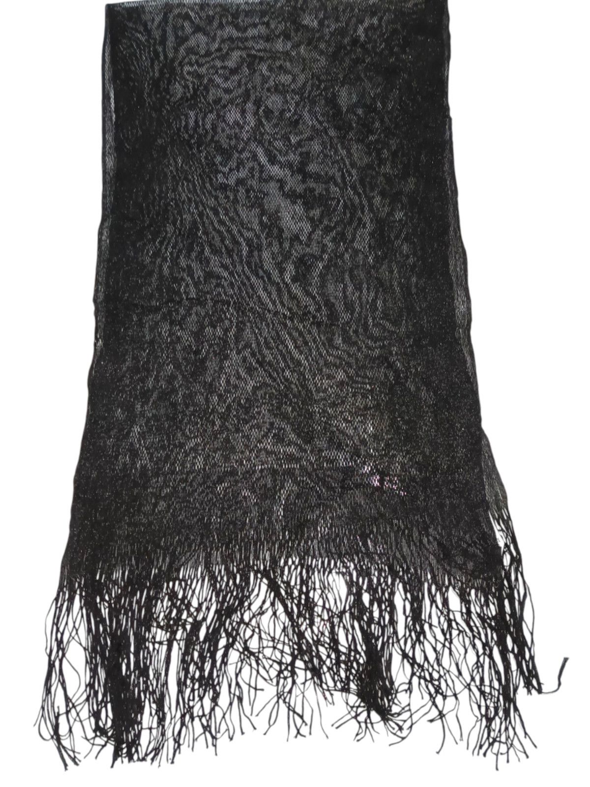 Dolce & Gabbana DOLCE & GABBANA ITALY Black Mesh Fabric Beach Wrap Shawl Size ONE SIZE - 1 Thumbnail