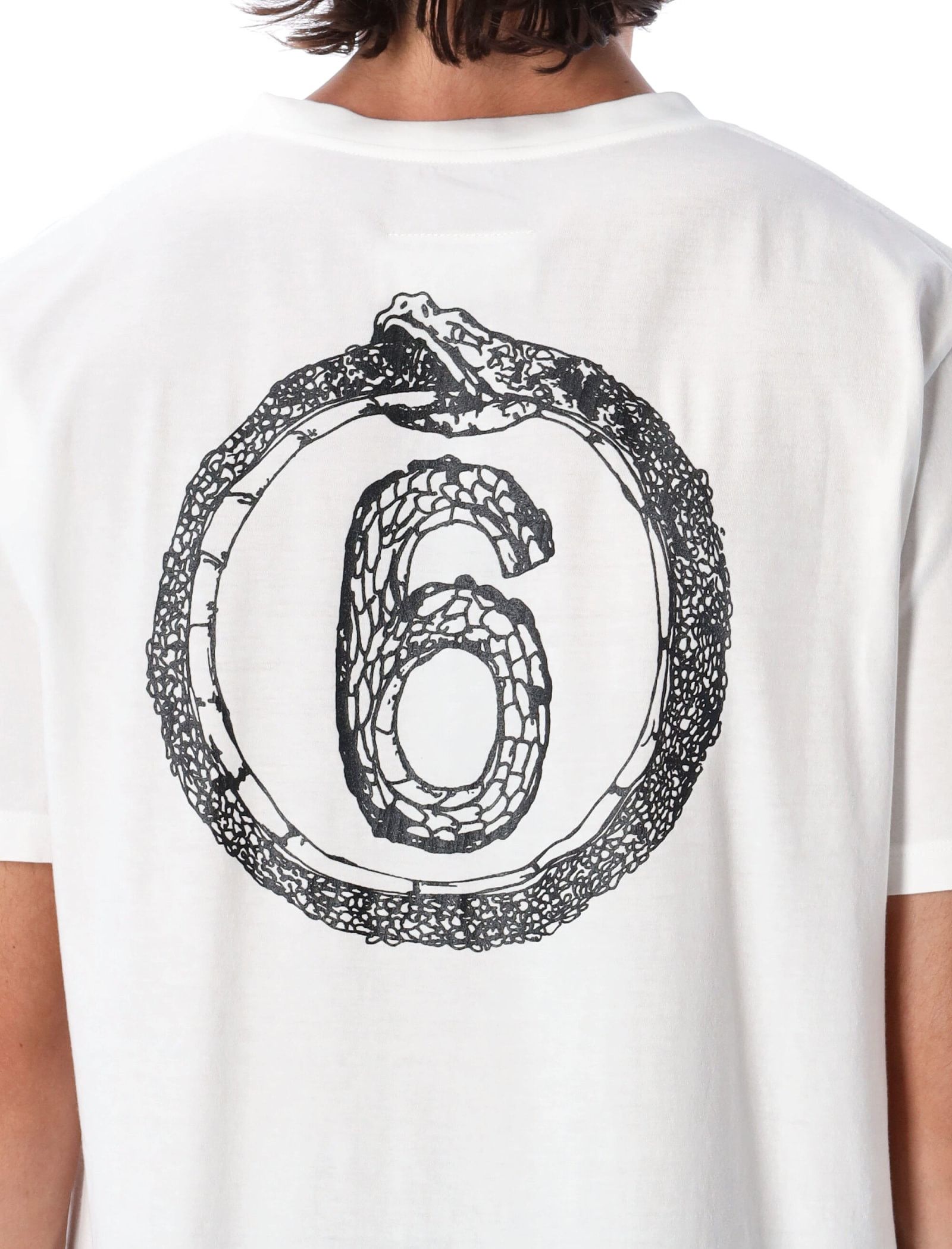 Maison Margiela o1y1224 6 Snake T-Shirt In White Size US S / EU 44-46 / 1 - 5 Thumbnail