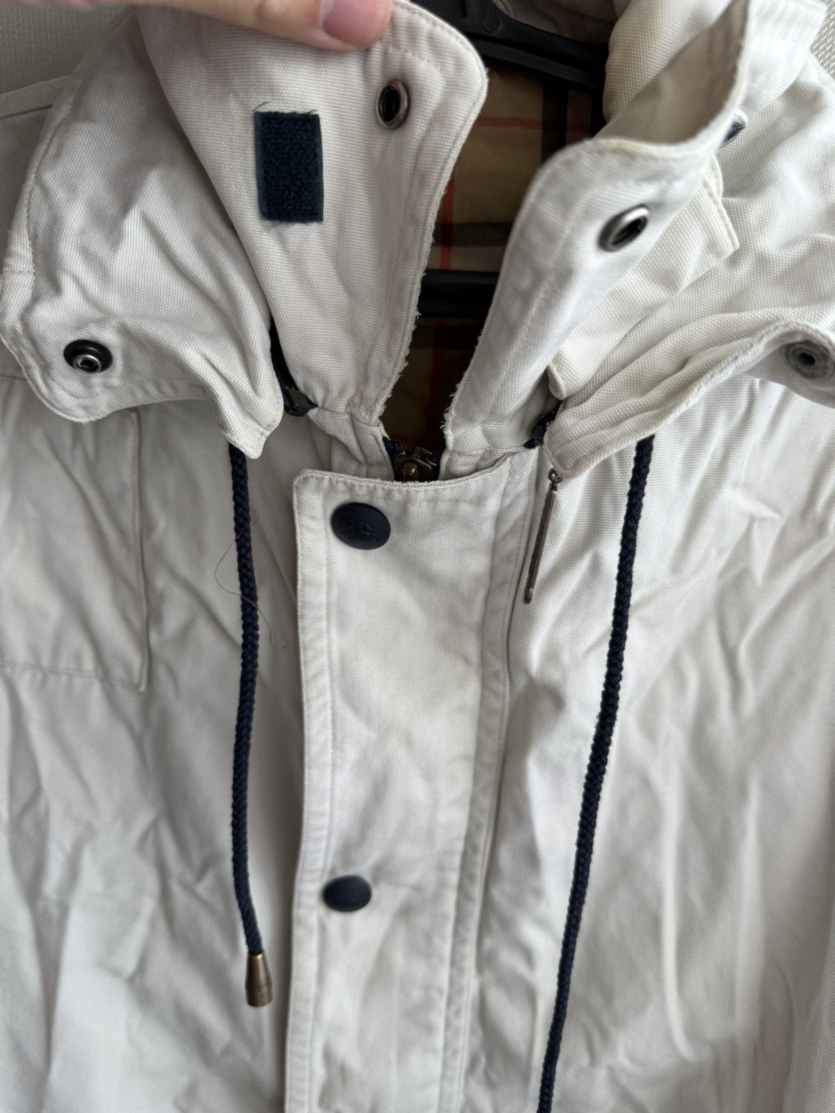 Burberry Burberrys of London Hooded Rain Coat Jacket Beige Size L |G1 Size US L / EU 52-54 / 3 - 4 Thumbnail