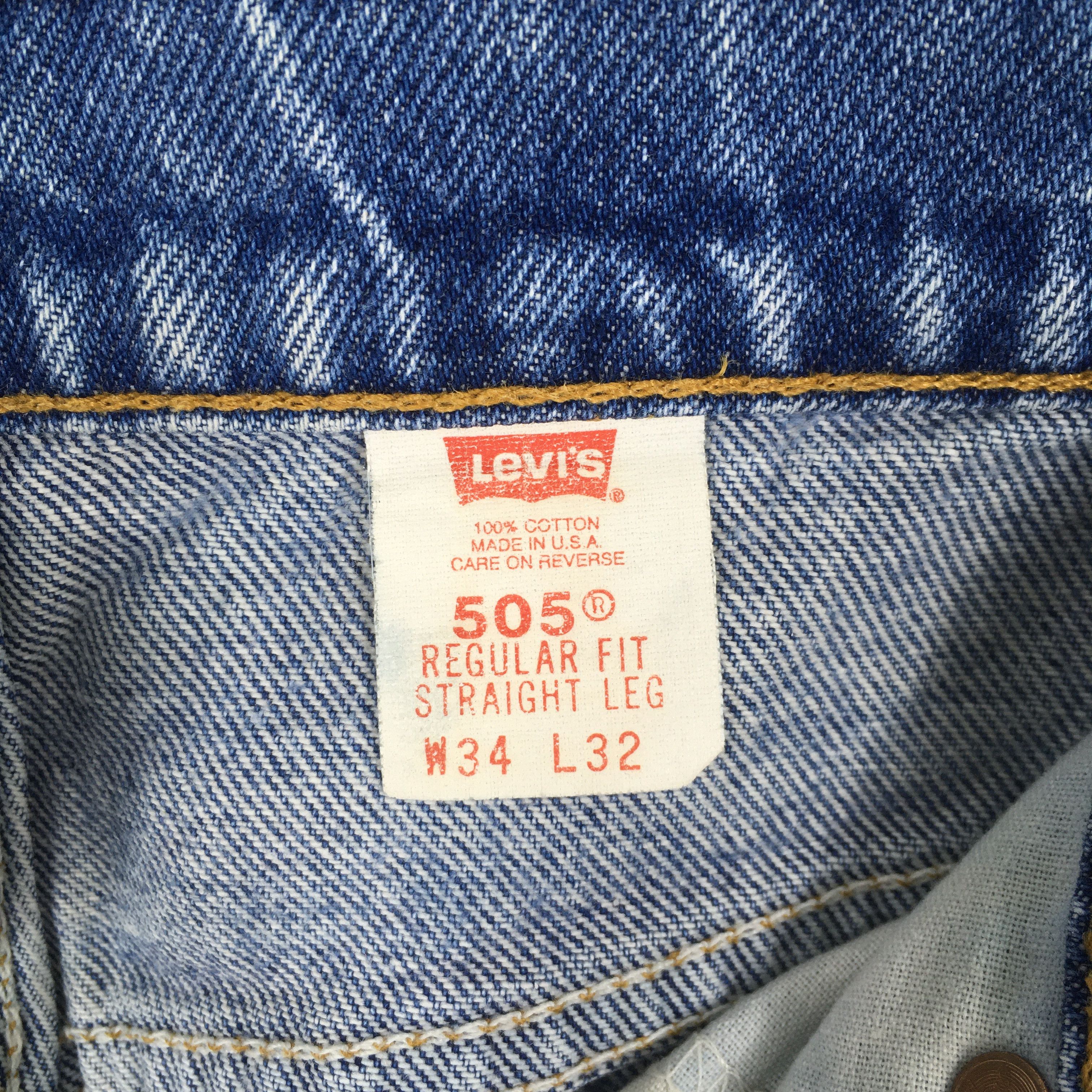 Levi's Size 32x31 Vintage 90s Levi's 505 Light Wash Jeans S397 Size US 32 / EU 48 - 12 Thumbnail