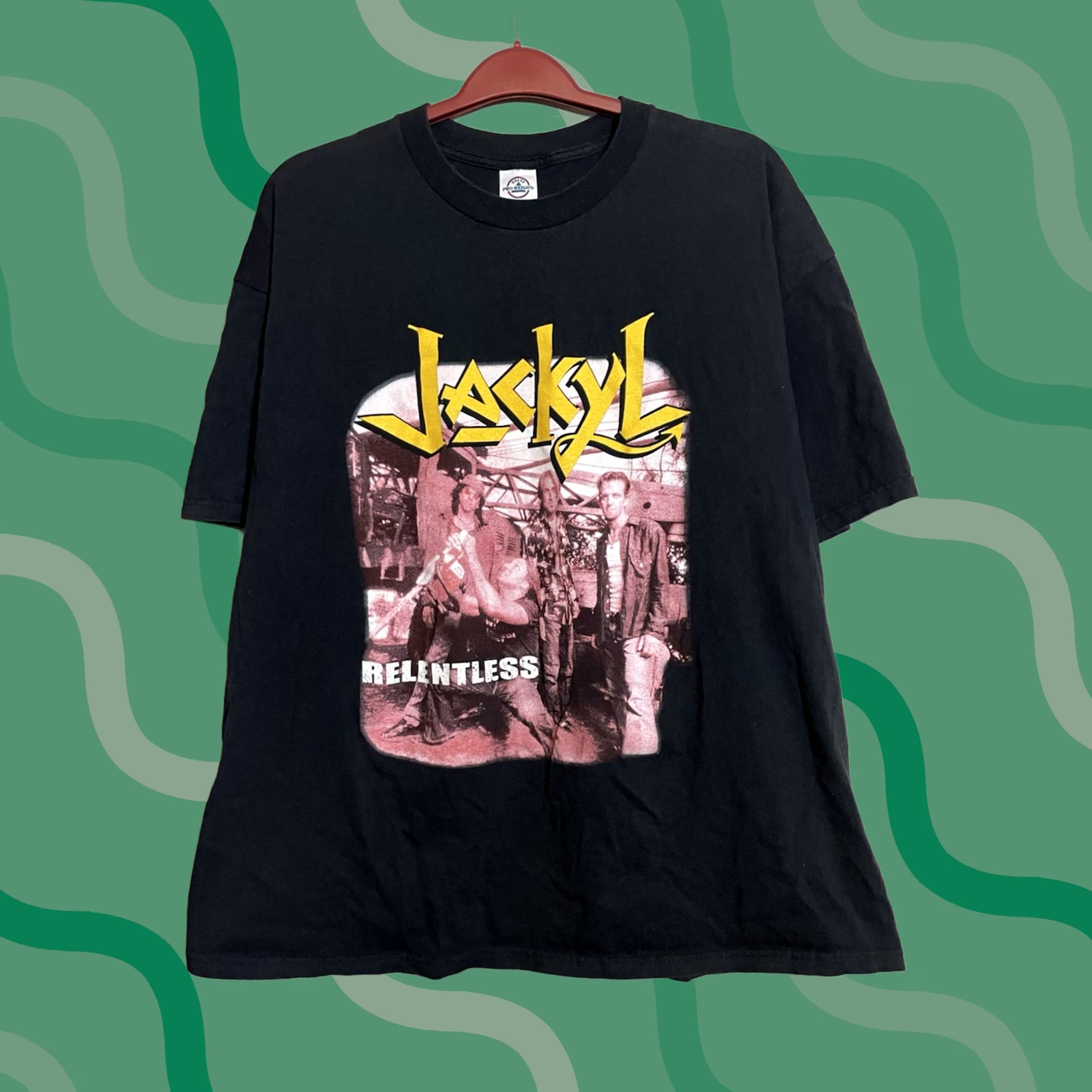 Vintage VINTAGE Shirt Mens 2XL Black Jackyl Relentless Tour Size Merch A530 Size US XXL / EU 58 / 5 - 1 Thumbnail