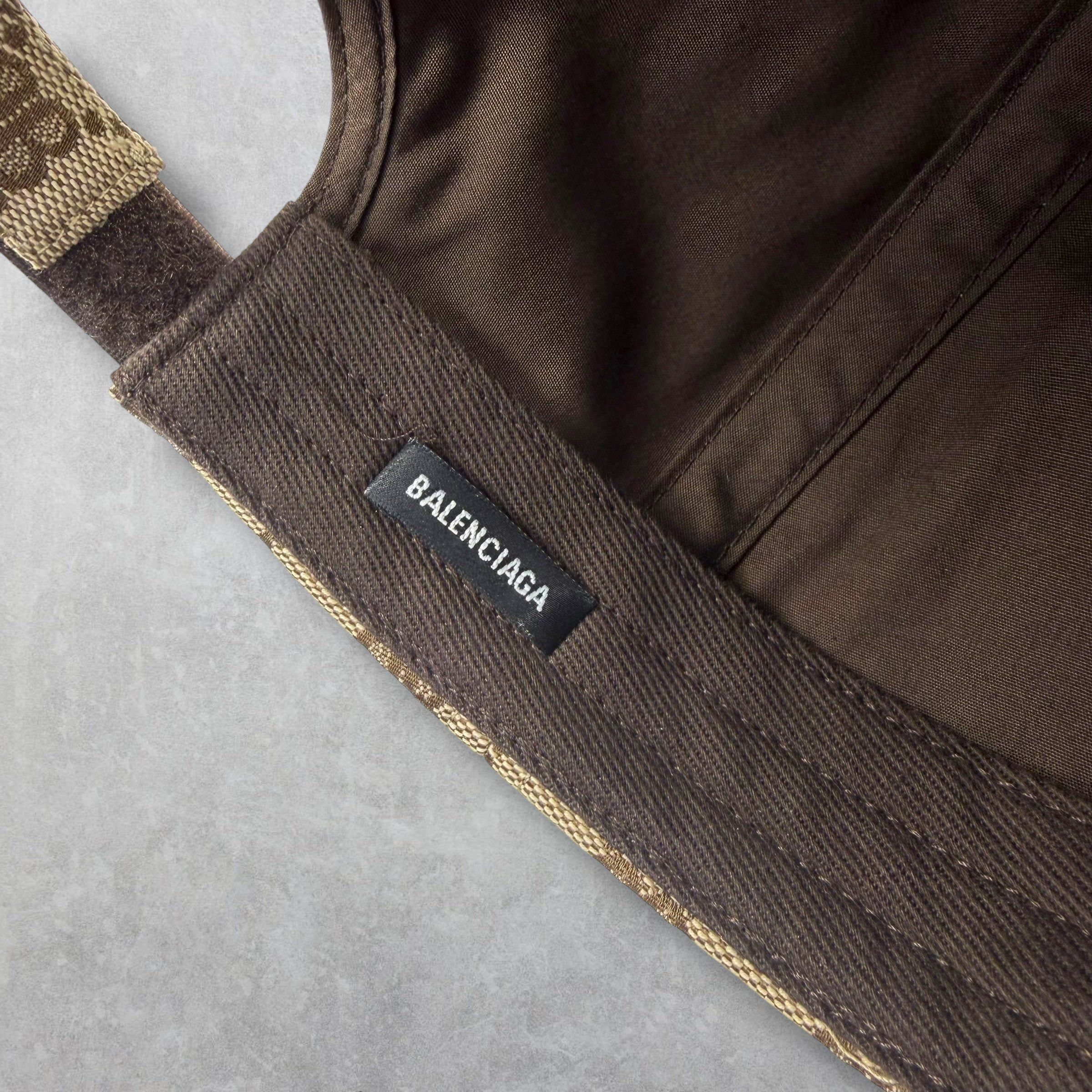Gucci Gucci x Balenciaga "The Hacker Project" Monogram Cap Size ONE SIZE - 5 Thumbnail