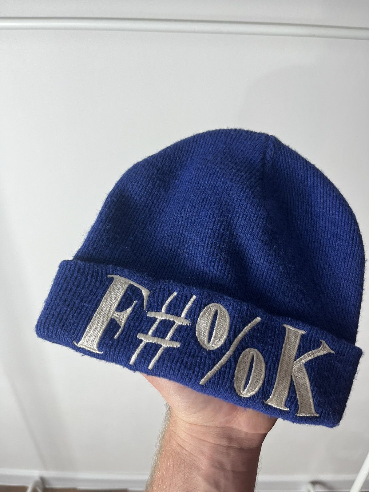 Japanese Brand Fuck Adult Humor Embroidered Beanie Hats Size ONE SIZE - 2 Thumbnail