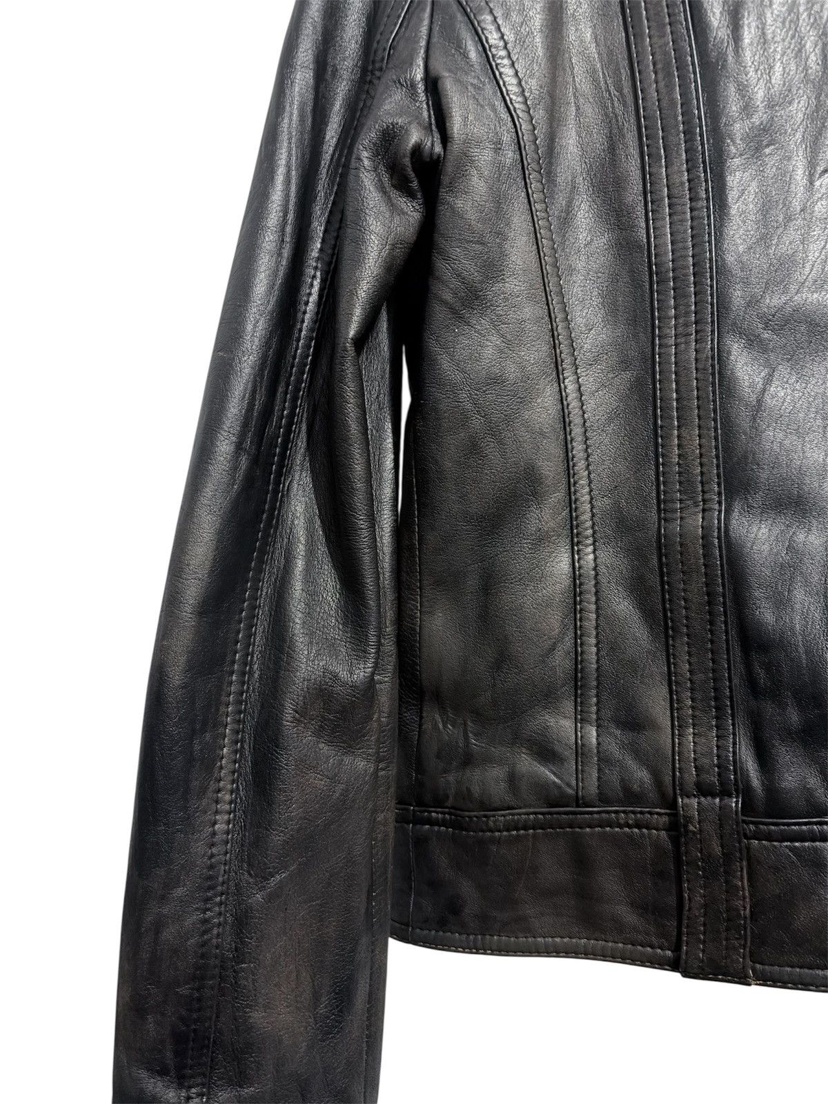 14th Addiction X chrome in X Fur Patina Style Leather Jacket Size US XS / EU 42 / 0 - 6 Thumbnail