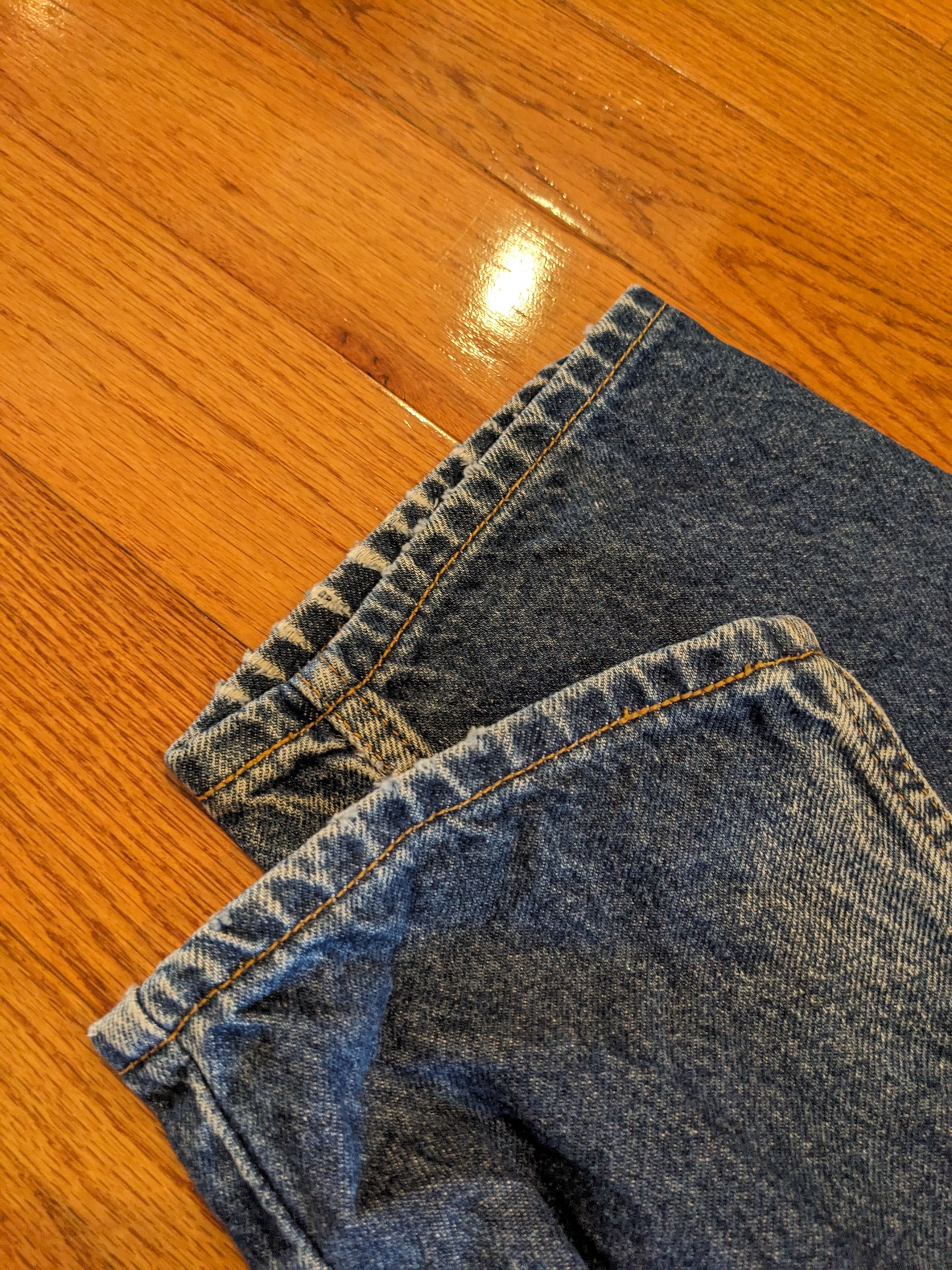 Levi's × Vintage Vintage 90s Levi's 550 36x32 Orange Tab Blue Denim Jeans Size US 36 / EU 52 - 6 Thumbnail