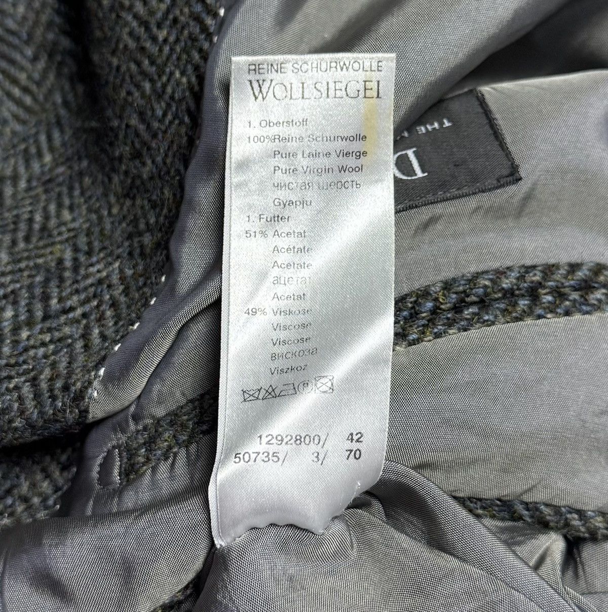 Harris Tweed Harris Tweed Vintage 100% Wool Blazer Jacket Diegel Size 46R - 14 Thumbnail