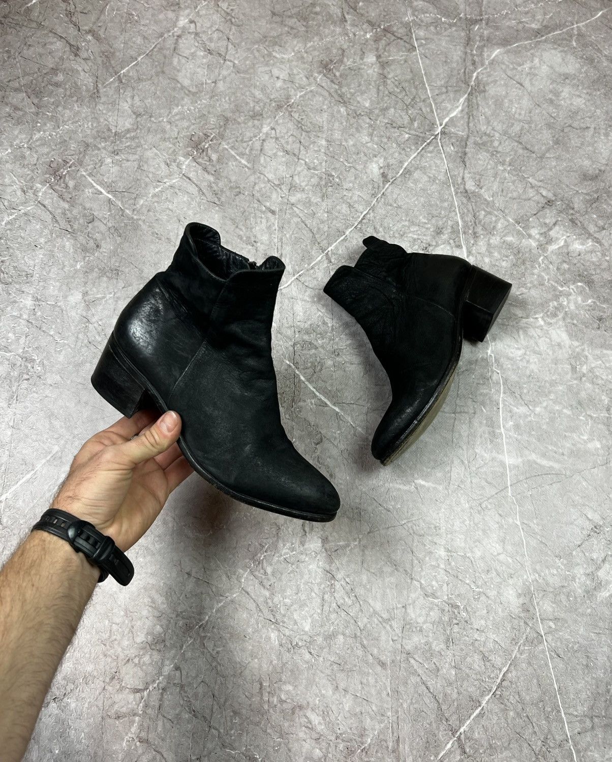 The Last Conspiracy The Last Conspiracy Black Soft Leather Ankle Boots Size 37 Size US 7 / IT 37 - 12 Thumbnail