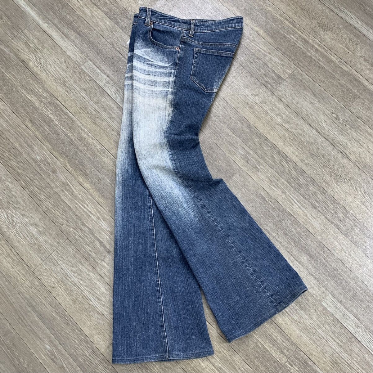 If Six Was Nine × Japanese Brand × Le Grande Bleu (L.G.B.) LGB Style💥Oo-La-La Sasson Bootcut Flared Nice Faded Jeans Size US 29 - 12 Thumbnail