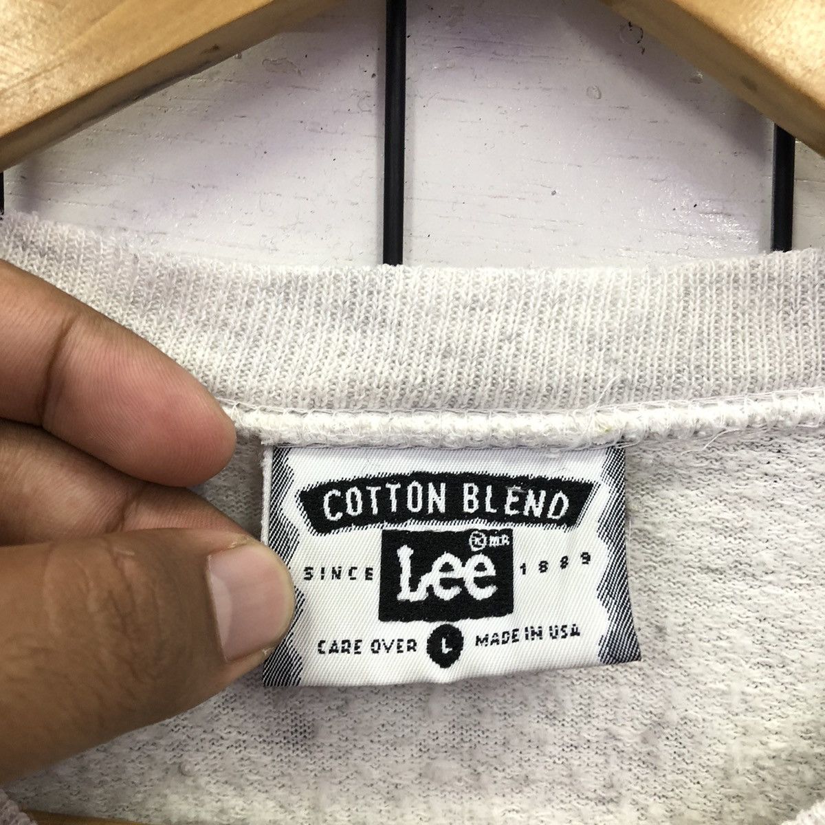 Lee Vintage Lee Cotton Blend Spellout Sweatshirt Size US L / EU 52-54 / 3 - 14 Thumbnail