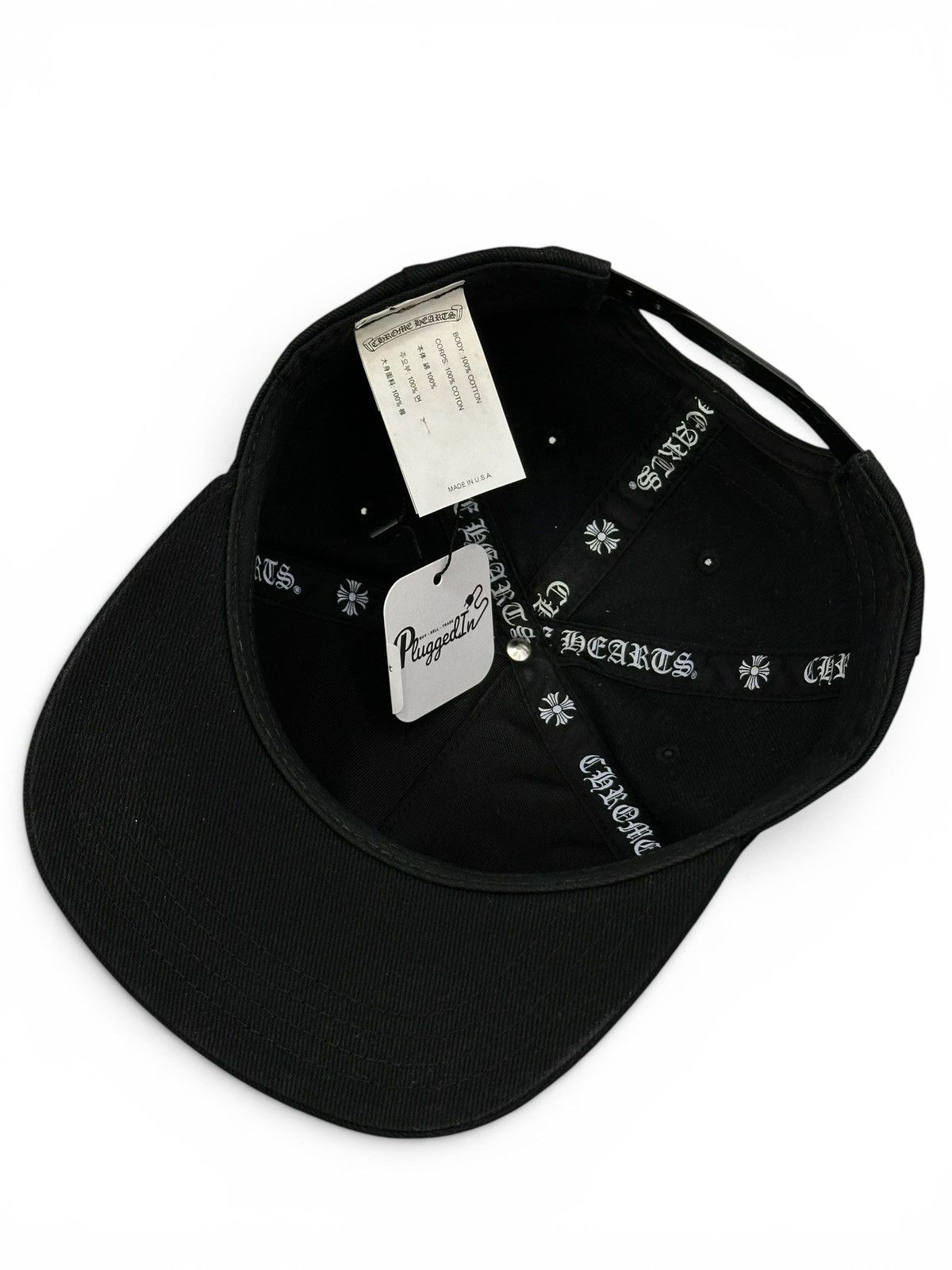 Chrome Hearts Chrome Hearts Cross Waxed Denim Baseball Cap Size ONE SIZE - 6 Thumbnail