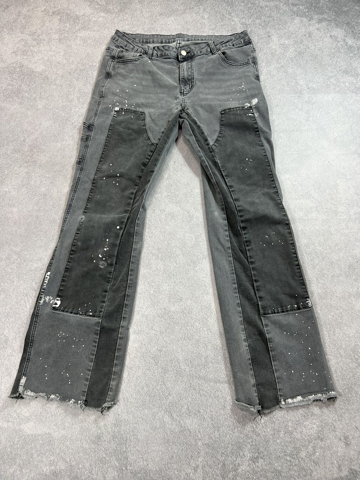 Junya Watanabe FLARED junya watanabe balenci style washed denim jeans Size US 33 - 2 Thumbnail