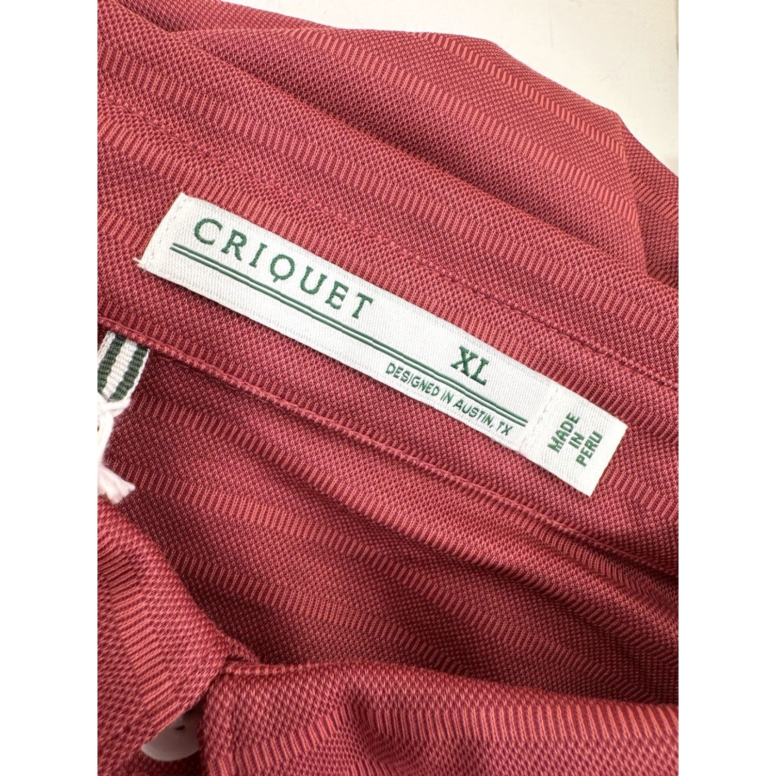 Logo 7 CRIQUET Rugby Shirt Polo XL Red Lightweight Embroidered Logo Stripe Striped Long Sleeve Shirt Men XS? Size US XL / EU 56 / 4 - 6 Thumbnail