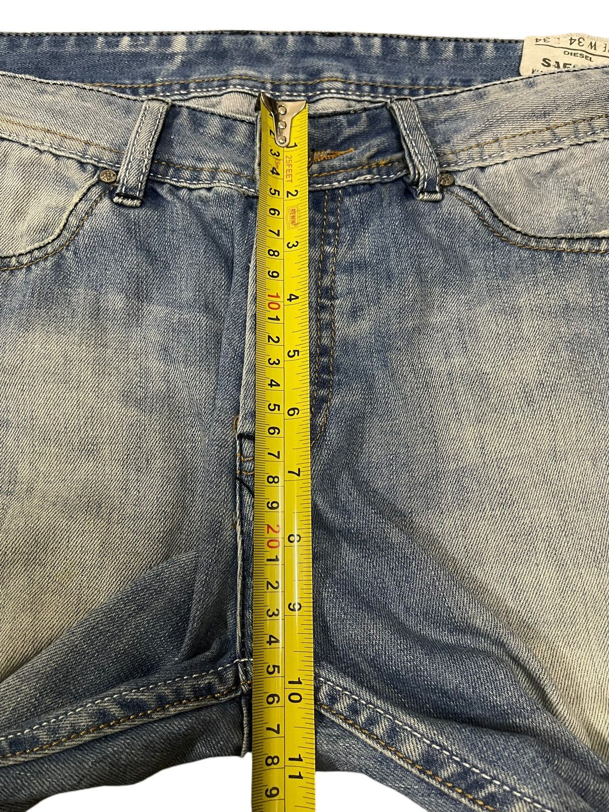 Diesel Vintage Diesel Industry Fade Wash Style Distress Loose Jeans Size US 34 / EU 50 - 16 Thumbnail