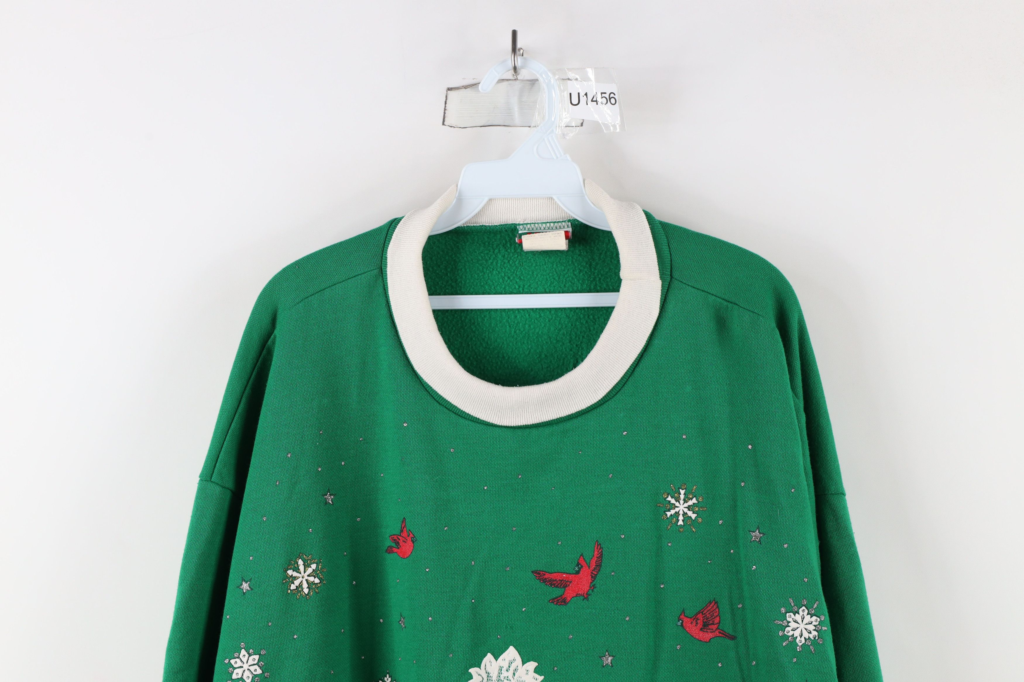 Vintage Vintage 90s Streetwear Christmas All Over Print Sweatshirt Size XXL / US 16-18 / IT 52-54 - 2 Thumbnail