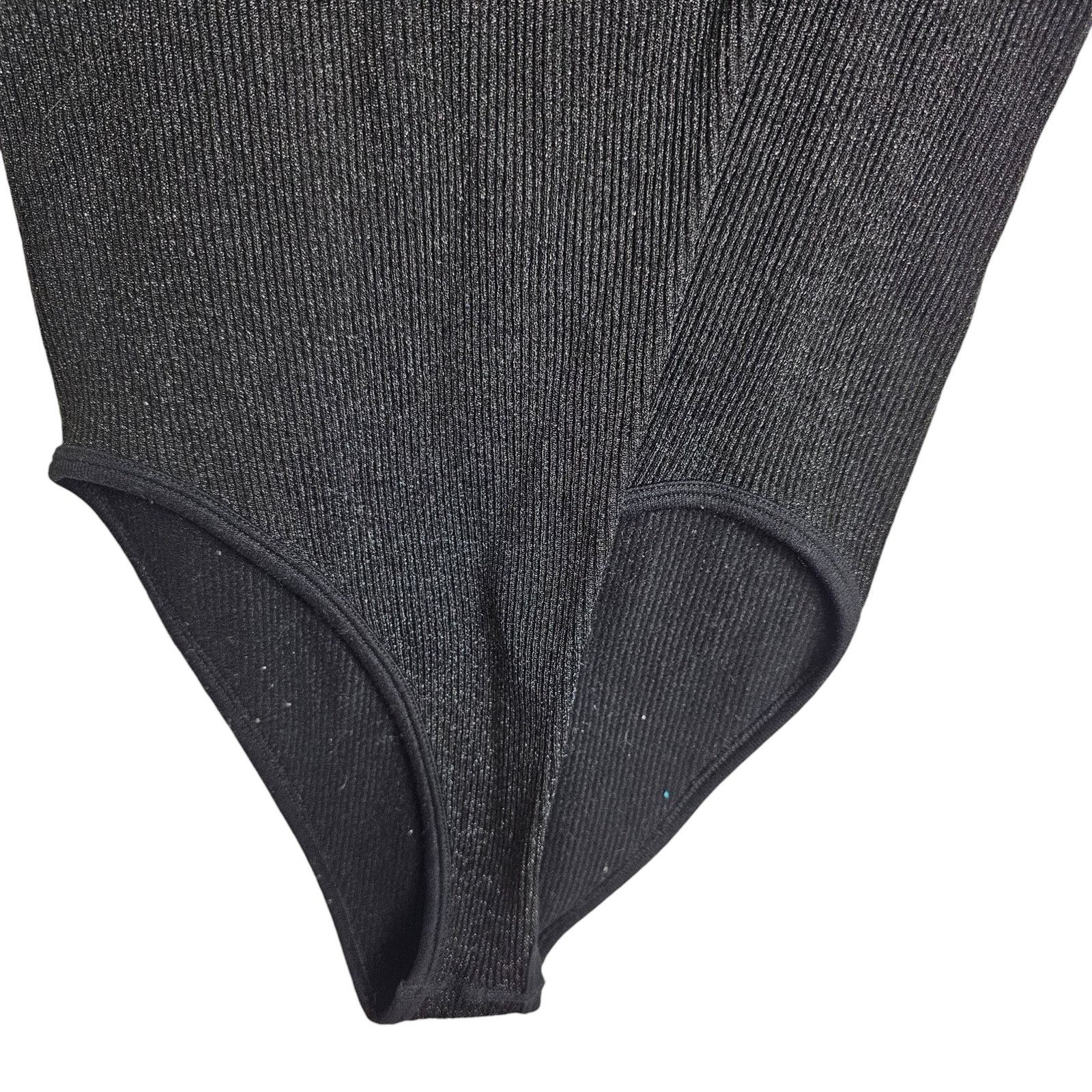 Zara Zara Womens One Shoulder Ribbed Bodysuit Stretch Size M/L Size M / US 6-8 / IT 42-44 - 3 Thumbnail