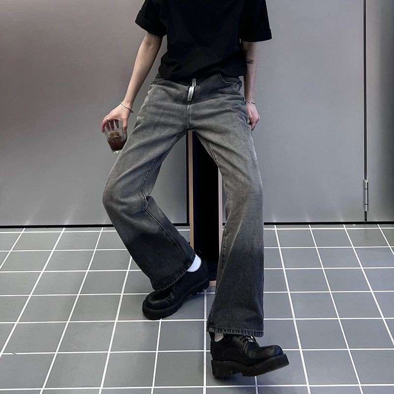 Japanese Brand × Jean Retro loose wide leg straight leg gradient jeans Size US 32 / EU 48 - 4 Thumbnail