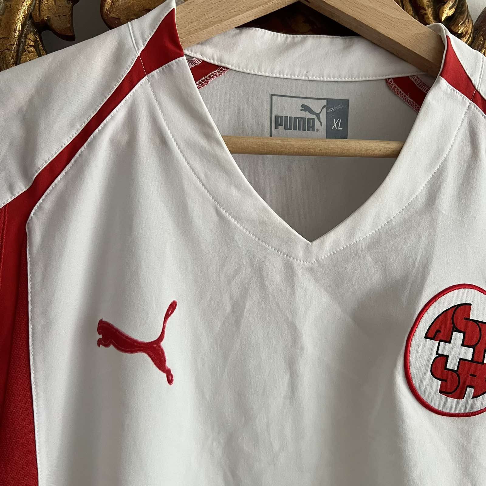 Vintage 2004-06 Switzerland Puma Away Soccer Jersey Shirt XL Size US XL / EU 56 / 4 - 5 Thumbnail