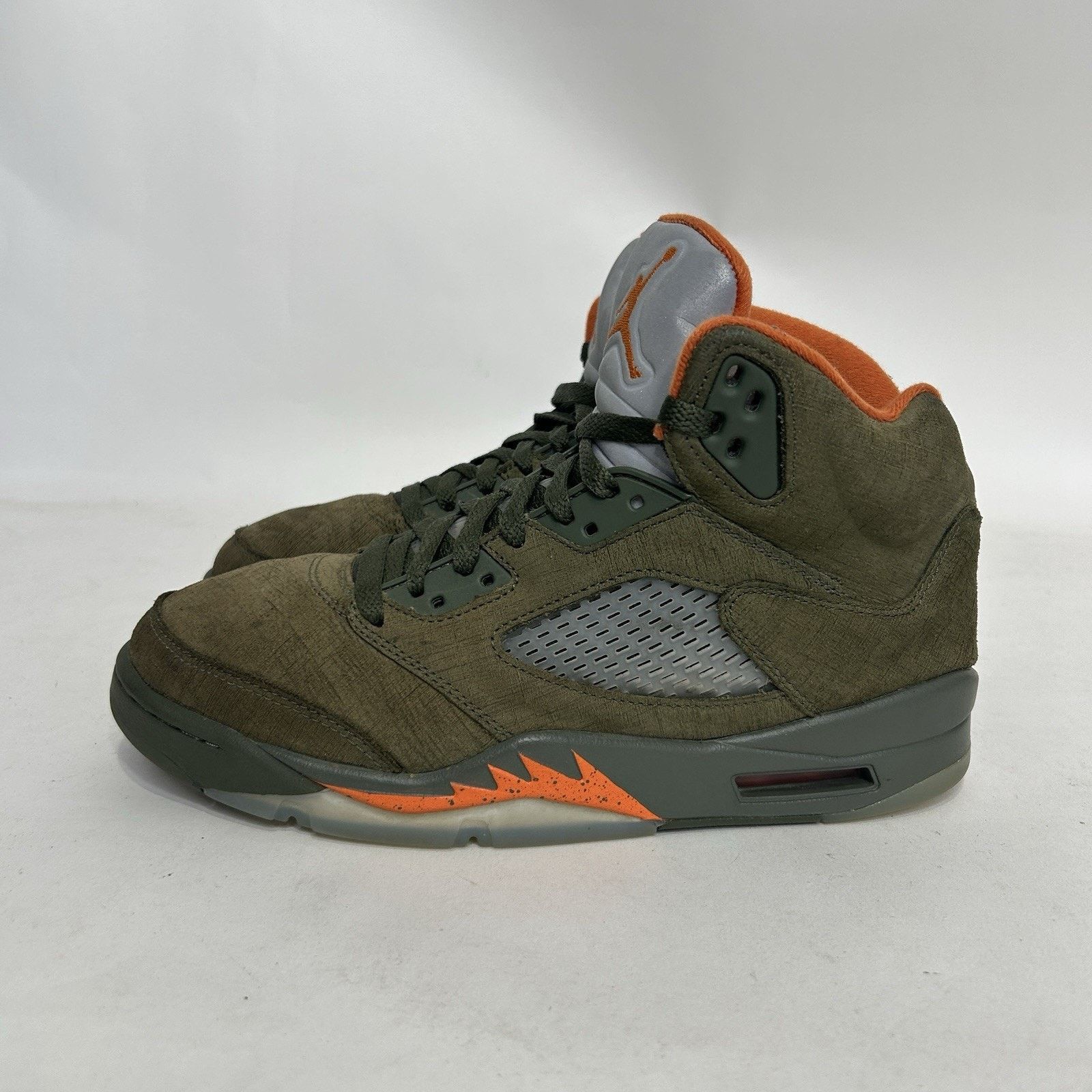 Jordan Brand Nike Air Jordan 5 Retro OG “Olive/Green Orange Grey” Size US 8.5 / EU 41-42 - 6 Thumbnail