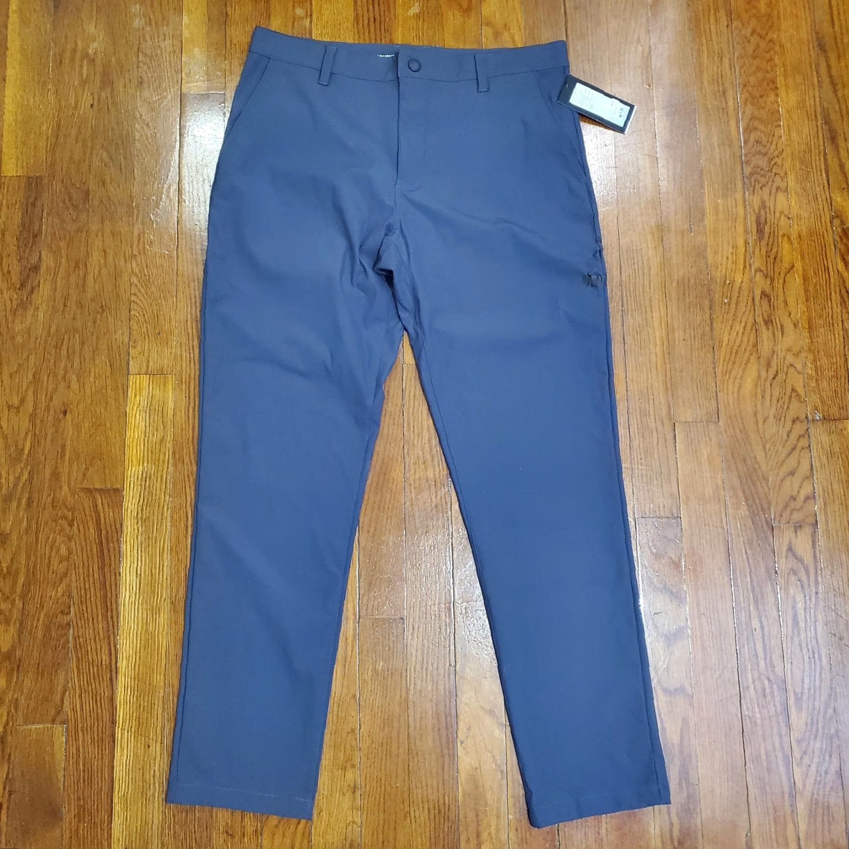 Rhone Rhone Commuter Pants Slim Chino 33x33 Blue Mens Zip Pocket Flex-Knit Tech Tapered Front Size US 33 - 7 Thumbnail