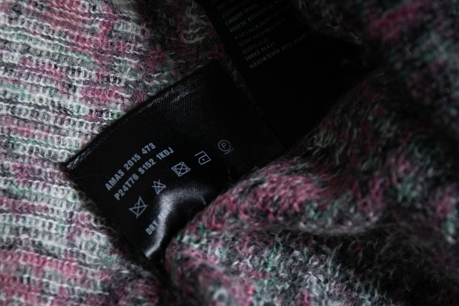 Prada Prada, pink and green printed v neck sweater Size M / US 6-8 / IT 42-44 - 5 Thumbnail