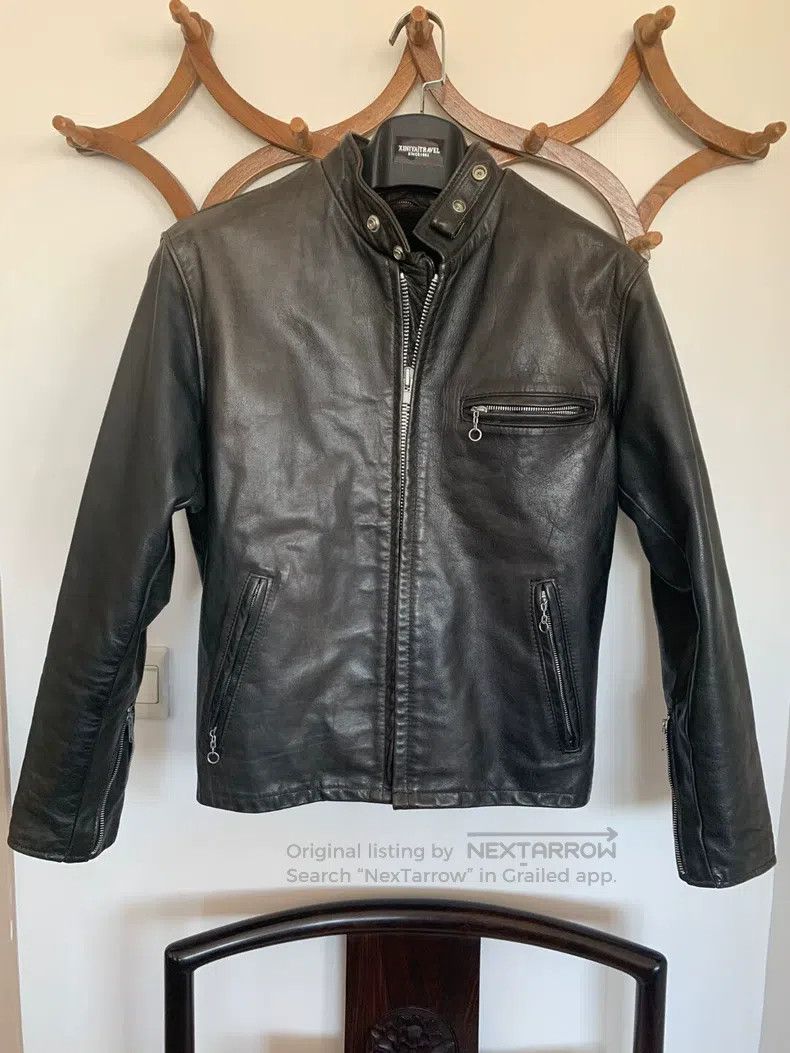 Schott Schott Leather jacket short coat Size US L / EU 52-54 / 3 - 1 Thumbnail