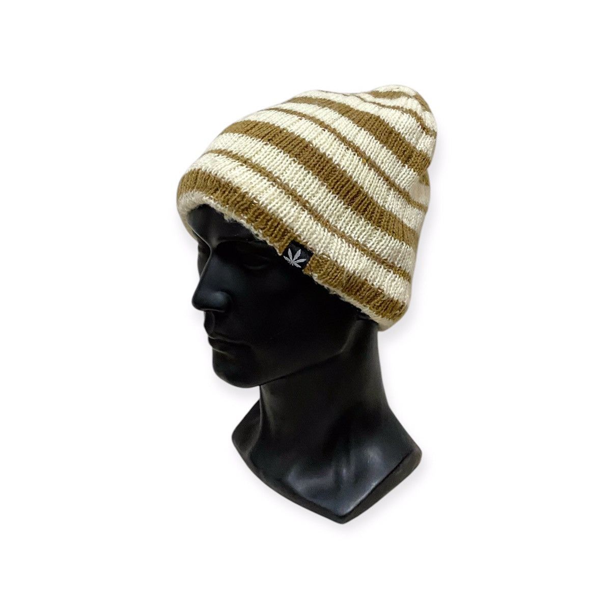 Japanese Brand Japanese Brand Stripe Design Beanie Hat Size ONE SIZE - 1 Thumbnail