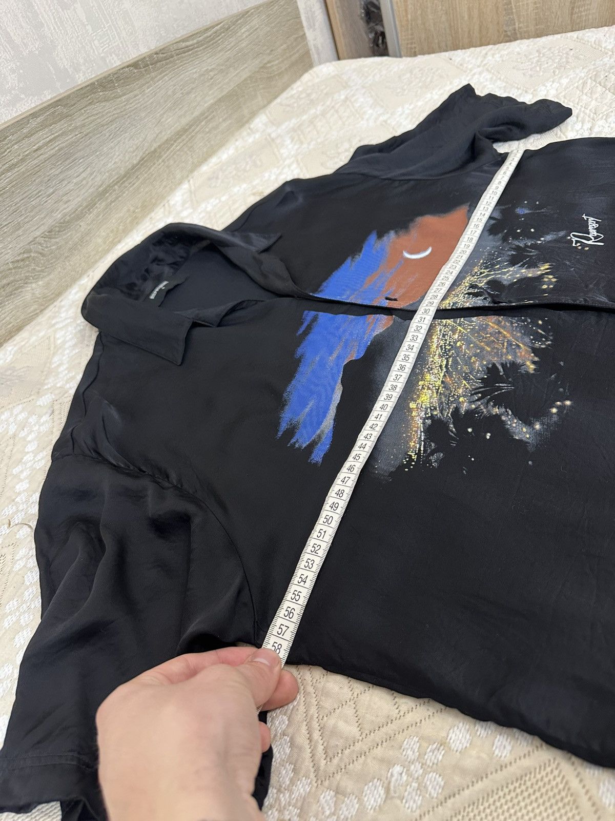 Represent Clo. 🔥 Represent The Hills Printed Satin SS Button Up Shirt Art Size US M / EU 48-50 / 2 - 10 Thumbnail