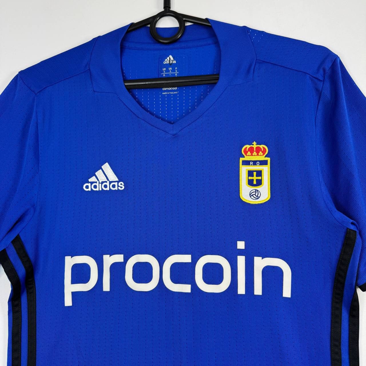 Adidas Real Oviedo Adidas Home Shirt 2016-17 AY0113 Mens Size S Size US S / EU 44-46 / 1 - 2 Thumbnail
