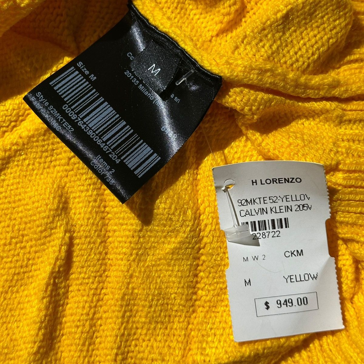 Calvin Klein 205W39NYC × Raf Simons $949 blood drop/tear sweater Size US M / EU 48-50 / 2 - 4 Thumbnail