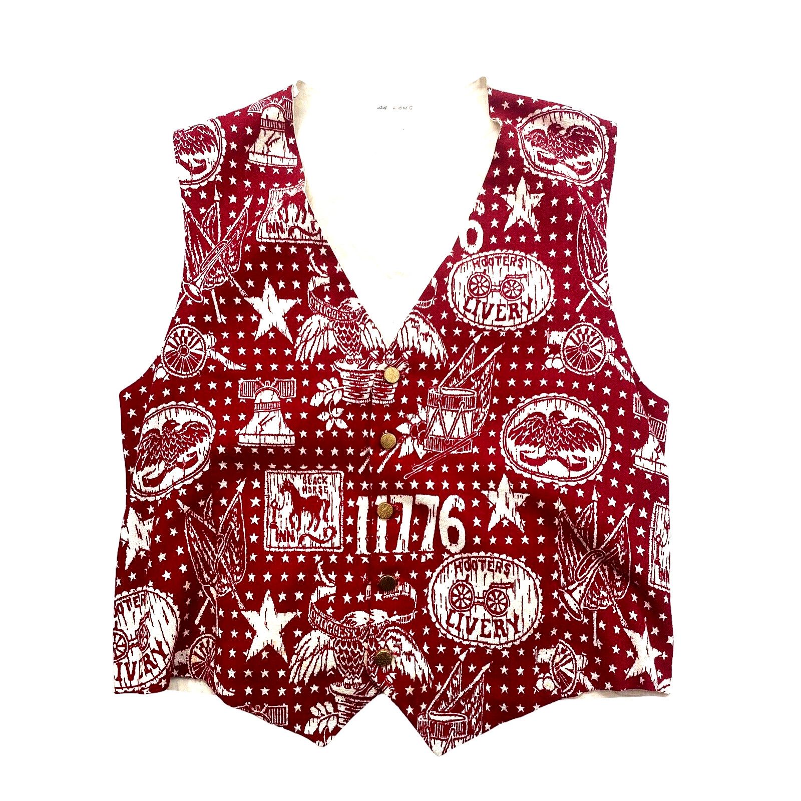 Other Unisex Vintage Red Cream Hooters Livery UGLY CHRISTMAS Vest Size US L / EU 52-54 / 3 - 1 Thumbnail