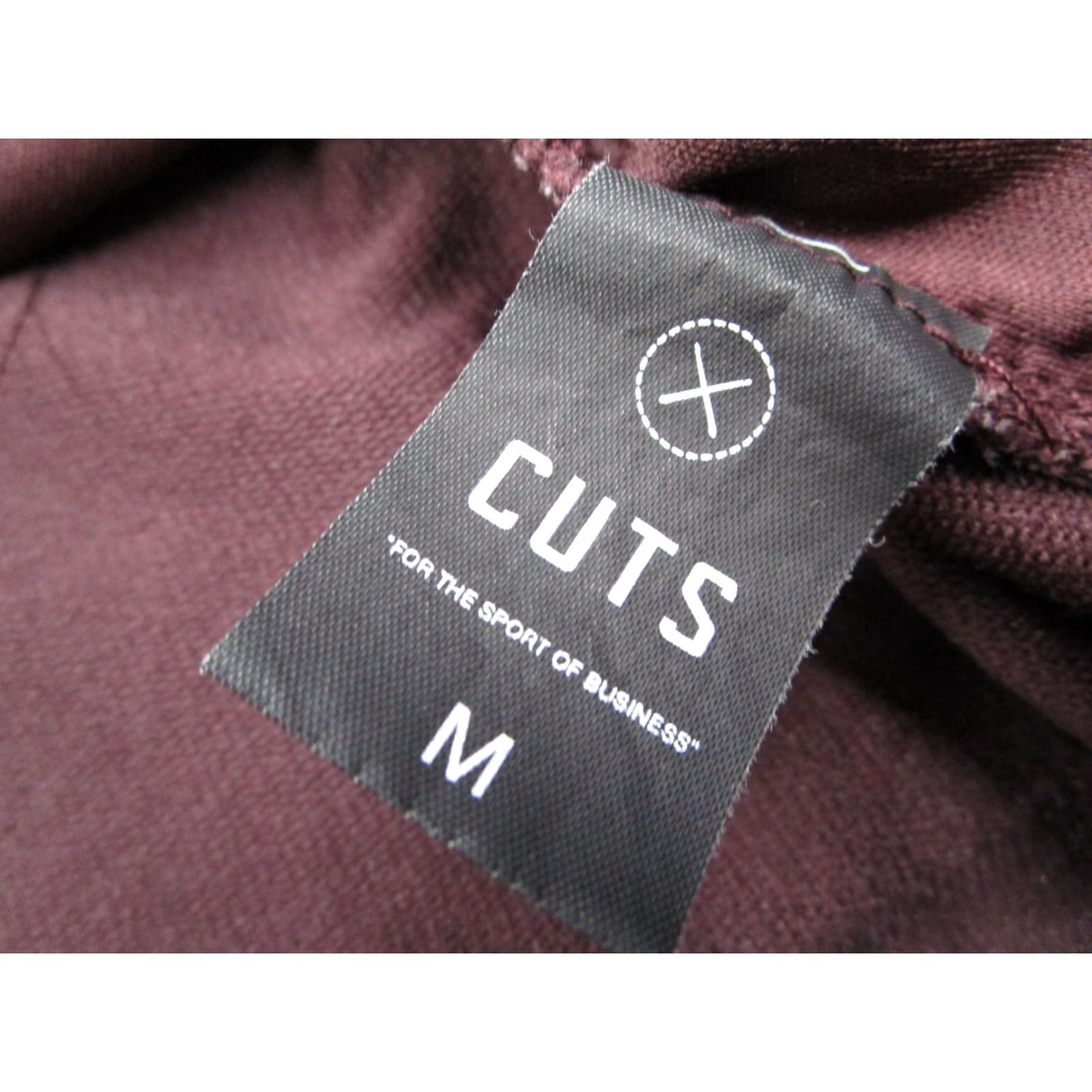 Cuts Cuts Mens Red Hoodie Pullover Knit Sweatshirt Zipless Drawstring Pockets All Seasons Gym Training Cross Training Nylon Fleece Logo Size US M / EU 48-50 / 2 - 4 Thumbnail