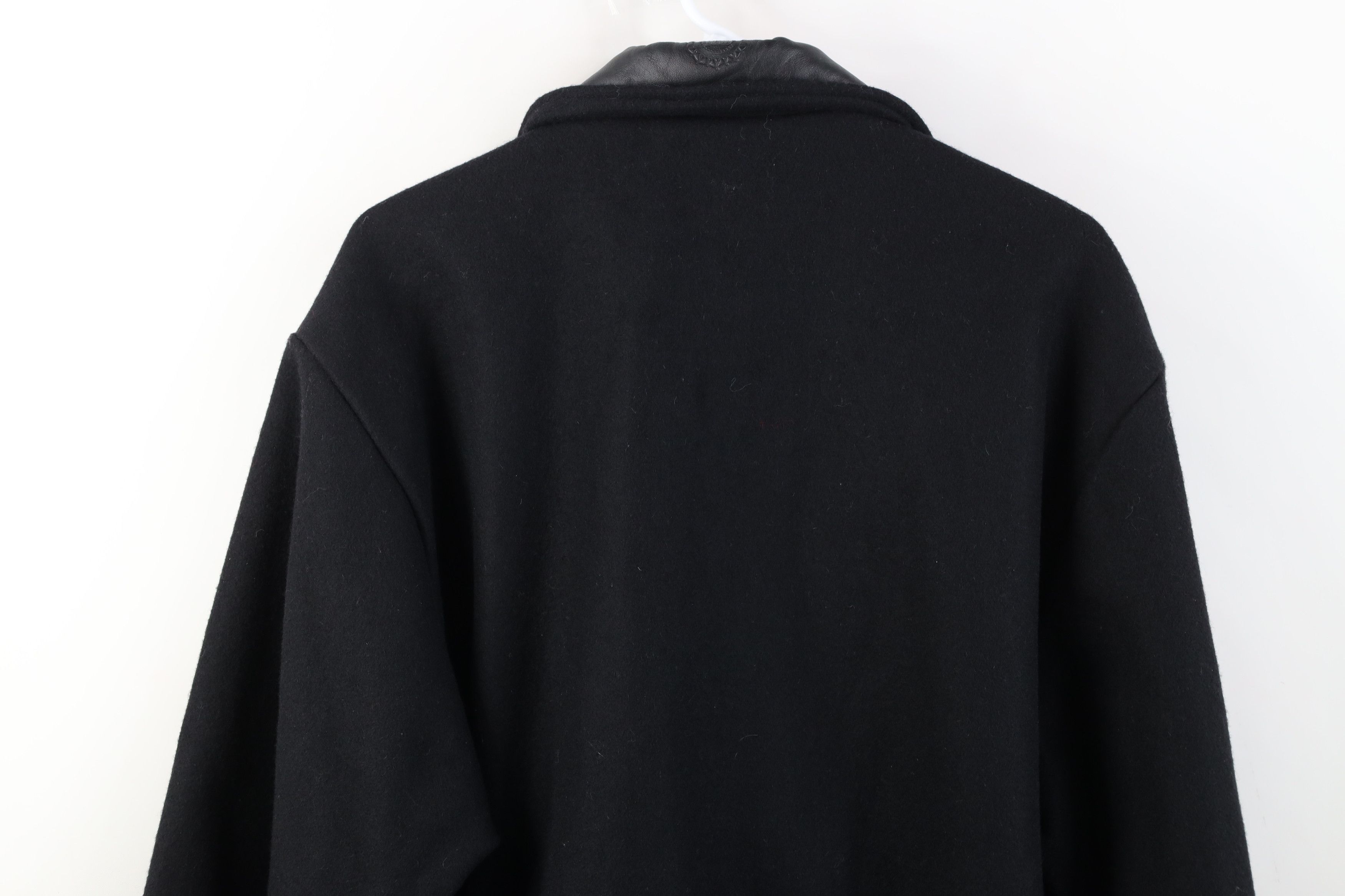 Vintage Vintage 90s Stamping Plant Wool Leather Varsity Jacket USA Size US L / EU 52-54 / 3 - 16 Thumbnail