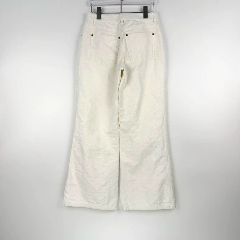 Louis Vuitton Louis Vuitton White jeans with dark stripes and full logo l Size US 36 / EU 52 - 4 Thumbnail