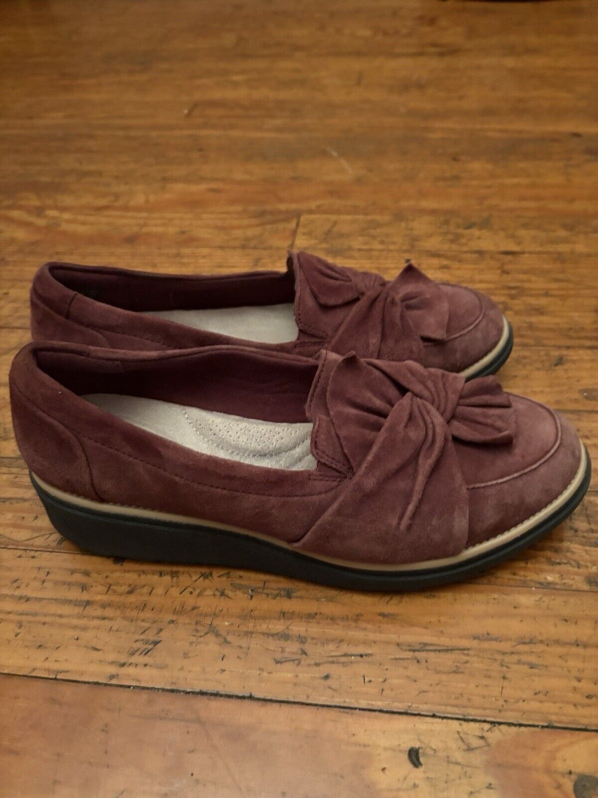 Clarks Clarks Suede Burgundy Loafers Size 12 Size US 12 / IT 42 - 4 Thumbnail