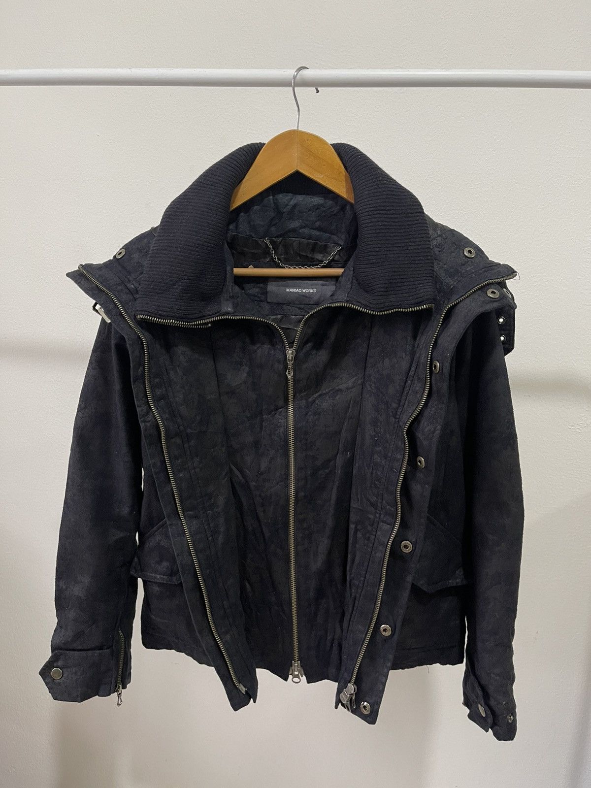 Le Grande Bleu (L.G.B.) 2000s Maniac Work Layered Two Zip Jacket Size US S / EU 44-46 / 1 - 8 Thumbnail