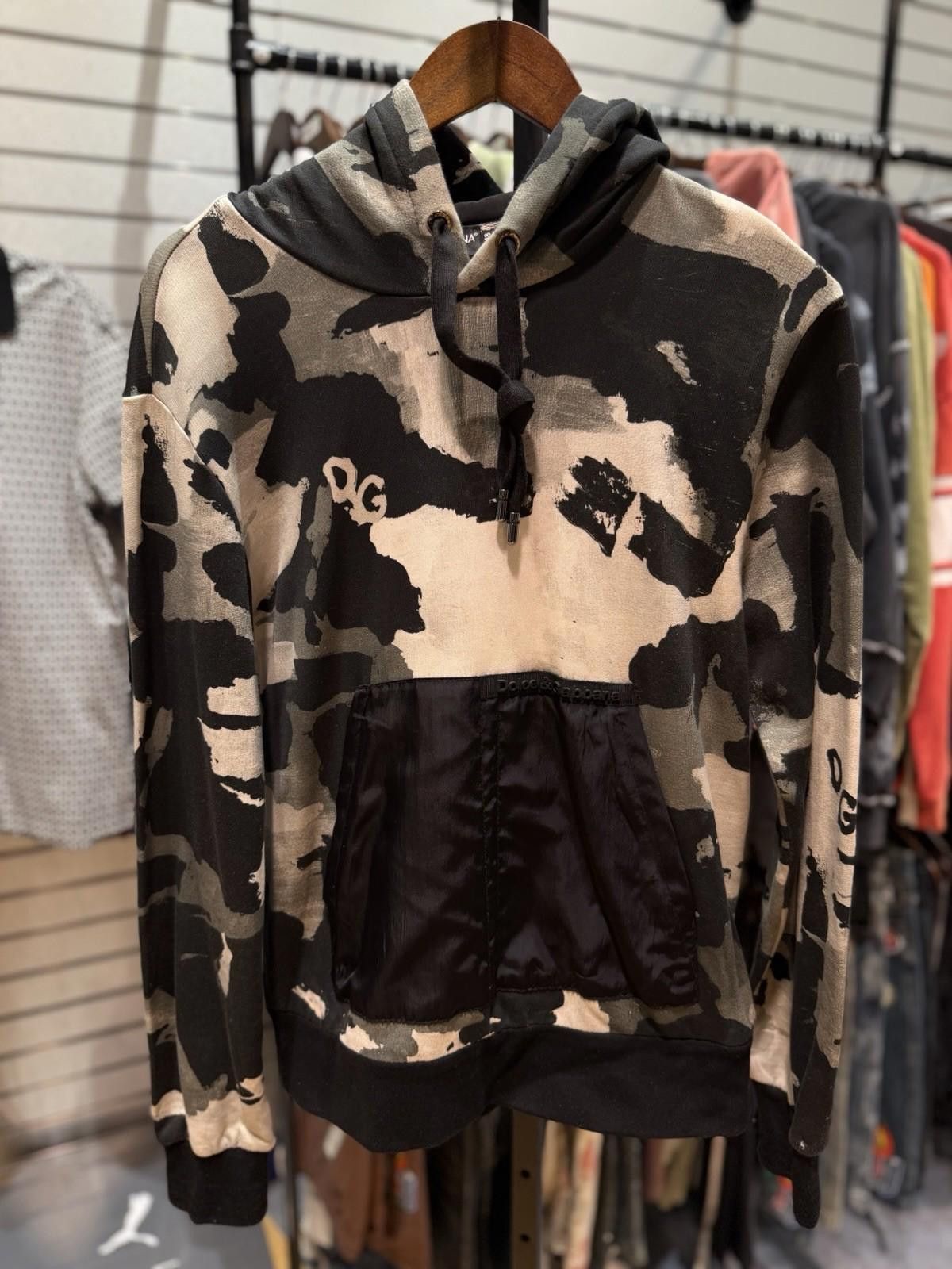 Dolce & Gabbana Dolce & Gabbana Men’s Black White Camouflage Hoodie – (48) Size US M / EU 48-50 / 2 - 6 Thumbnail