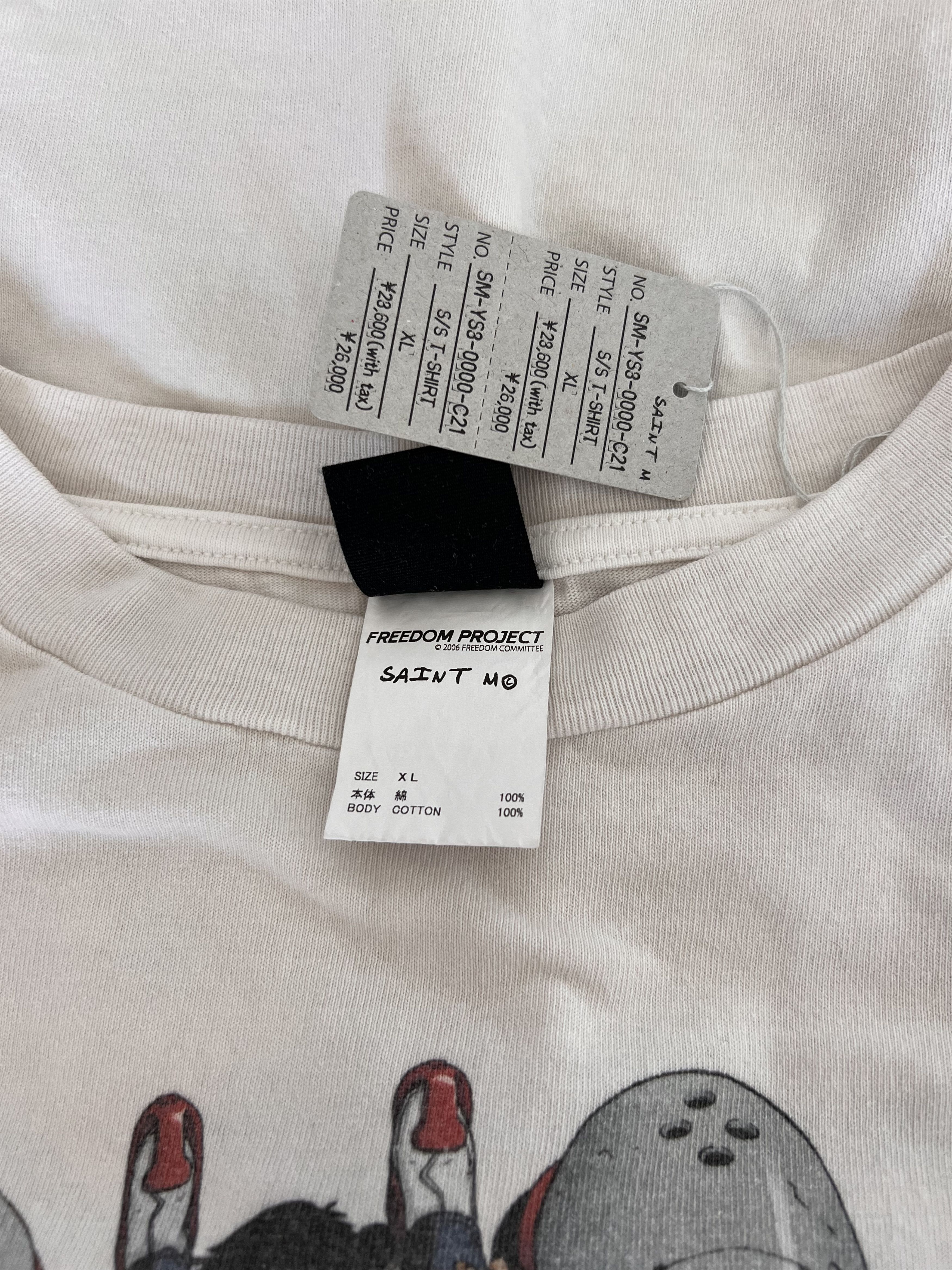 Saint Michael Saint Michael Freedom Bike Tee in White Size US XL / EU 56 / 4 - 8 Thumbnail
