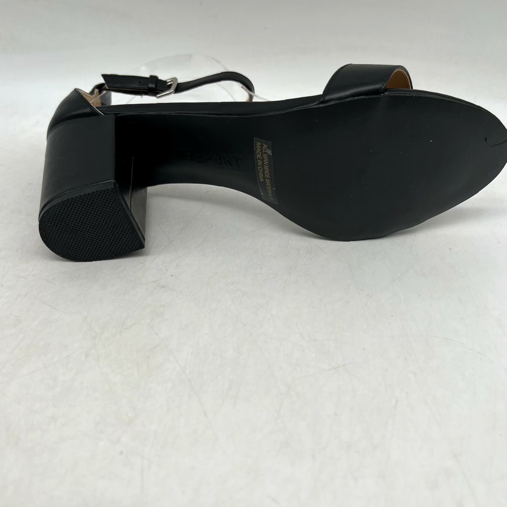 Vintage VINTAGE Report Womens Open Toe Strappy Block Heel Shoes Size 10 Black Comfort Party Size US 10 / IT 40 - 6 Thumbnail