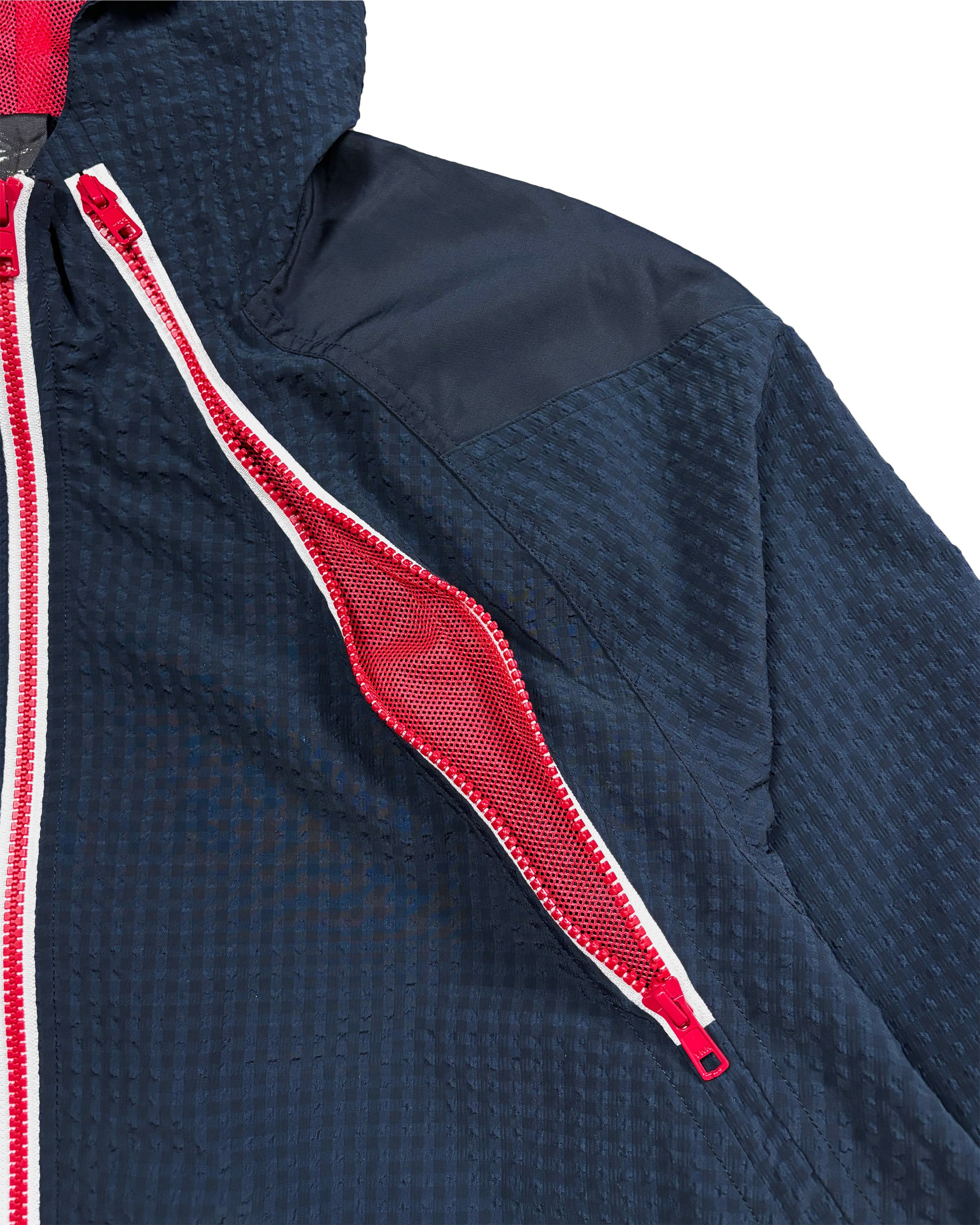 Slam Jam × Umbro Umbro Gingham Check Plaid Triple Zip Hooded Jacket Vintage Size US L / EU 52-54 / 3 - 5 Thumbnail