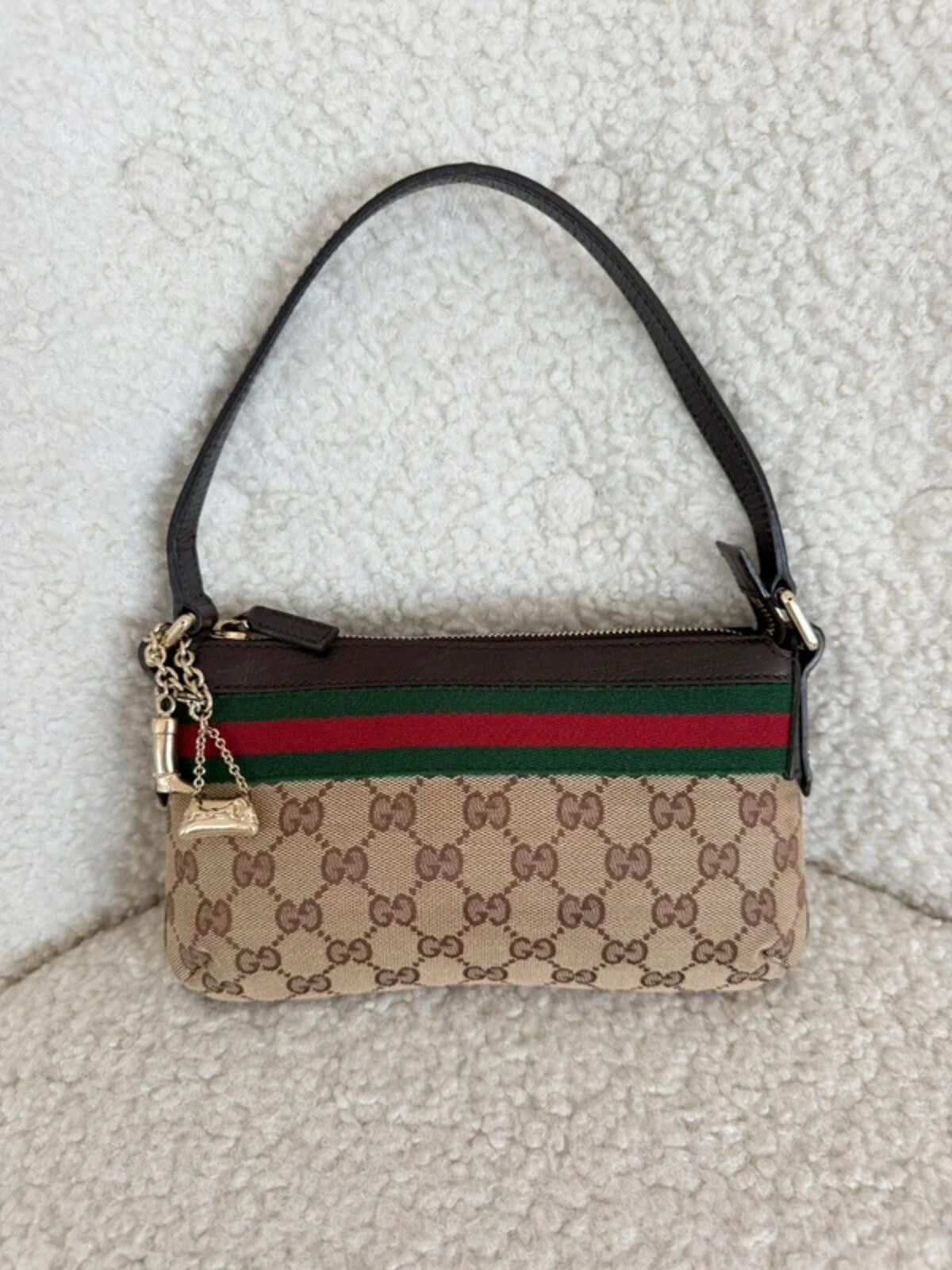 Gucci Gucci GG Canvas Sherry Line Mini Shoulder Bag Size ONE SIZE - 1 Thumbnail