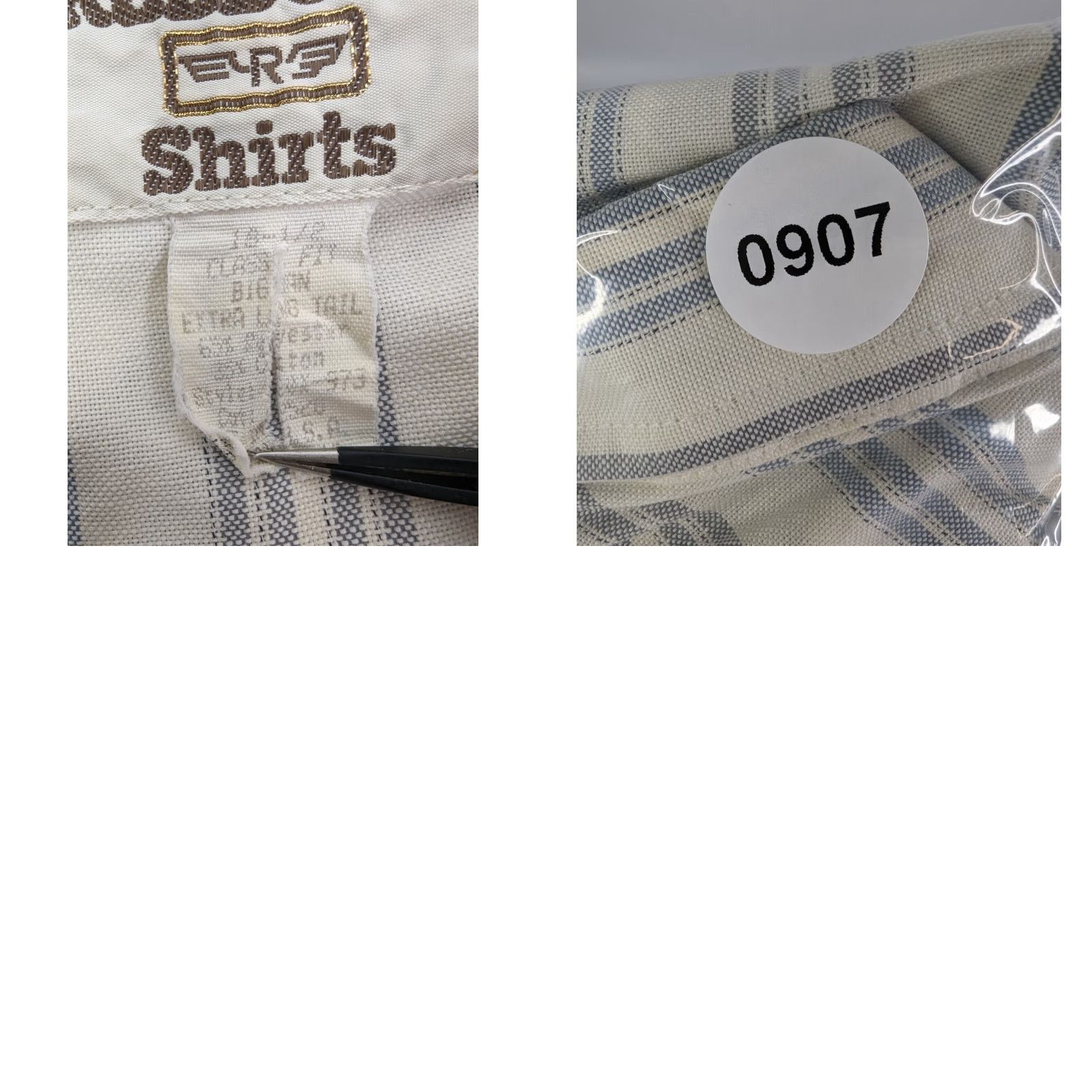 Vintage VINTAGE Ruddock Western Pearl Snap Shirt Big 18.5 65%polyester/35% Cotton Beige Short Sleeve Striped Button-Up Made in USA Mens Big & Tall Size US XXL / EU 58 / 5 - 8 Thumbnail