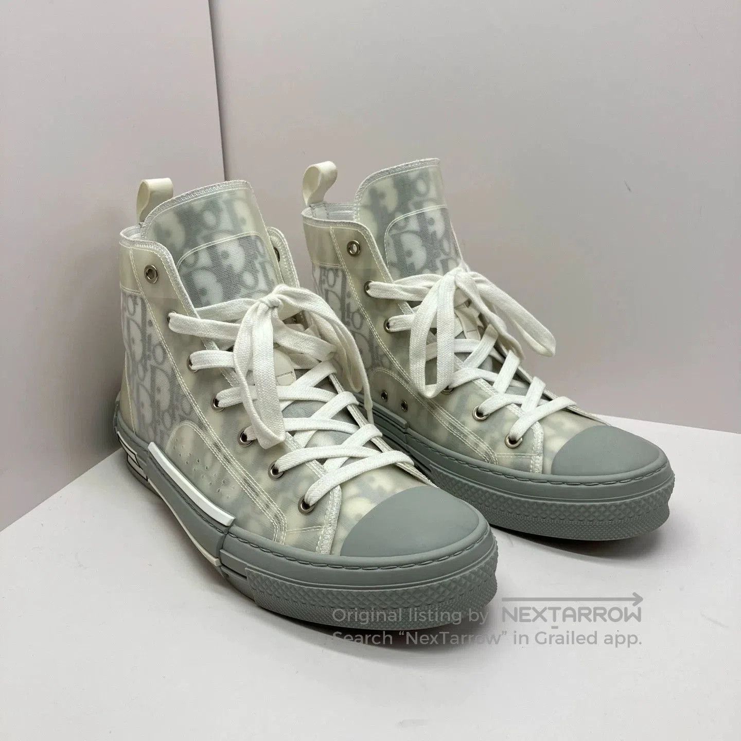 Dior dior b23 grey monogram high. Size US 10 / EU 43 - 3 Thumbnail