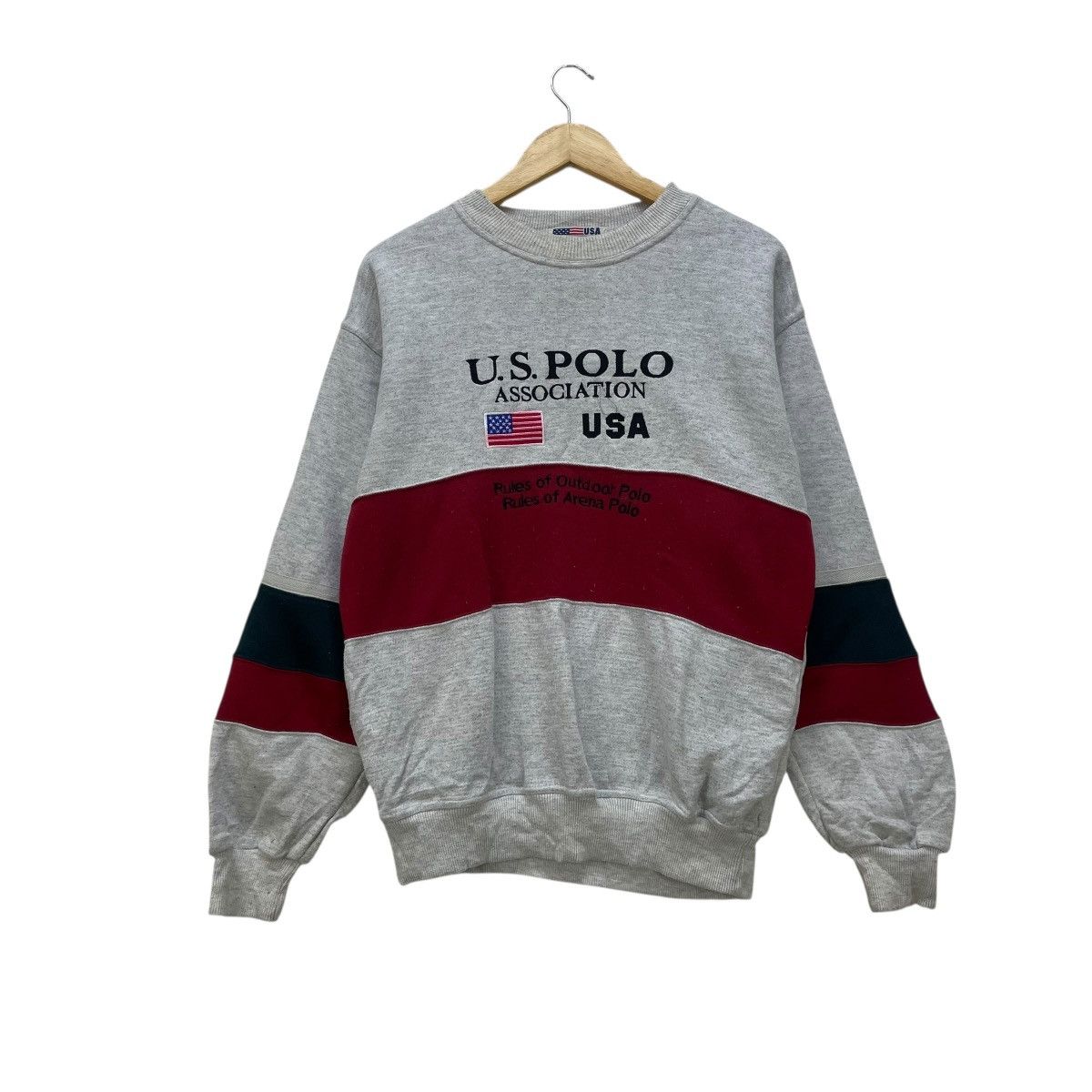 U.S. Polo Assn. 💥Vintage Us Polo Association Crewneck Sweatshirt Size US M / EU 48-50 / 2 - 1 Thumbnail