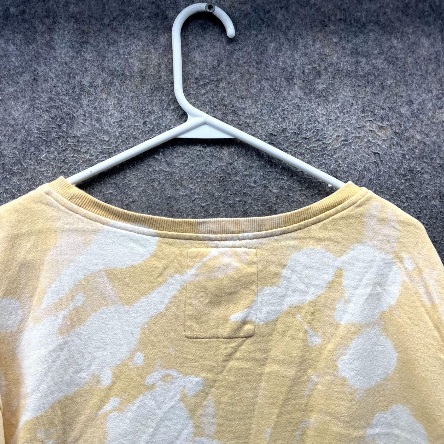 Life is Good Life is Good Sweatshirt Womens M Yellow Tie Dye Boat Neck Graphic Pullover Size M / US 6-8 / IT 42-44 - 5 Thumbnail
