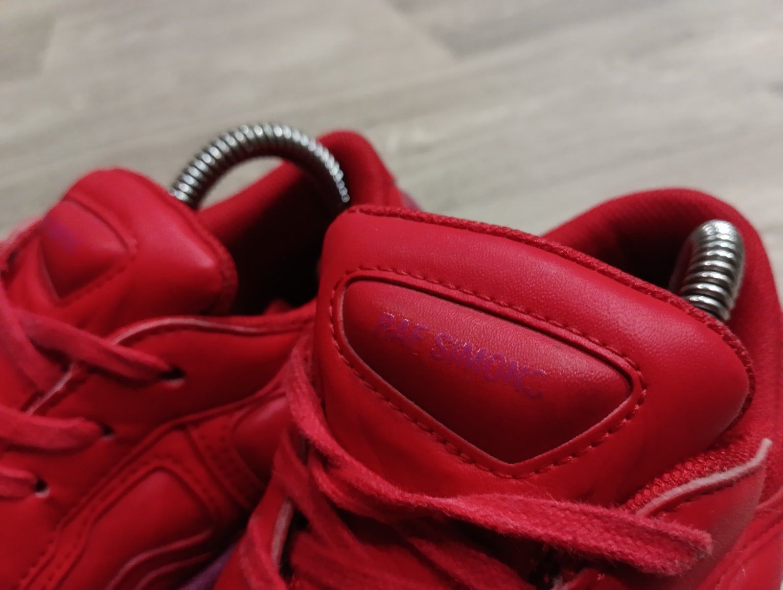 Adidas × Raf Simons Raf Simons × Adidas Ozweego US 4.5 Glory Red/Purple Sneakers Size US 6 / IT 36 - 4 Thumbnail