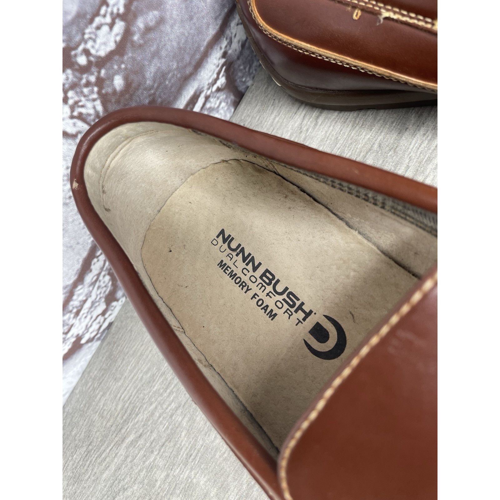 Nunn Bush Nunn Bush Dual Comfort Brown Faux Leather Driving Loafers Sh Size US 10 / EU 43 - 8 Thumbnail
