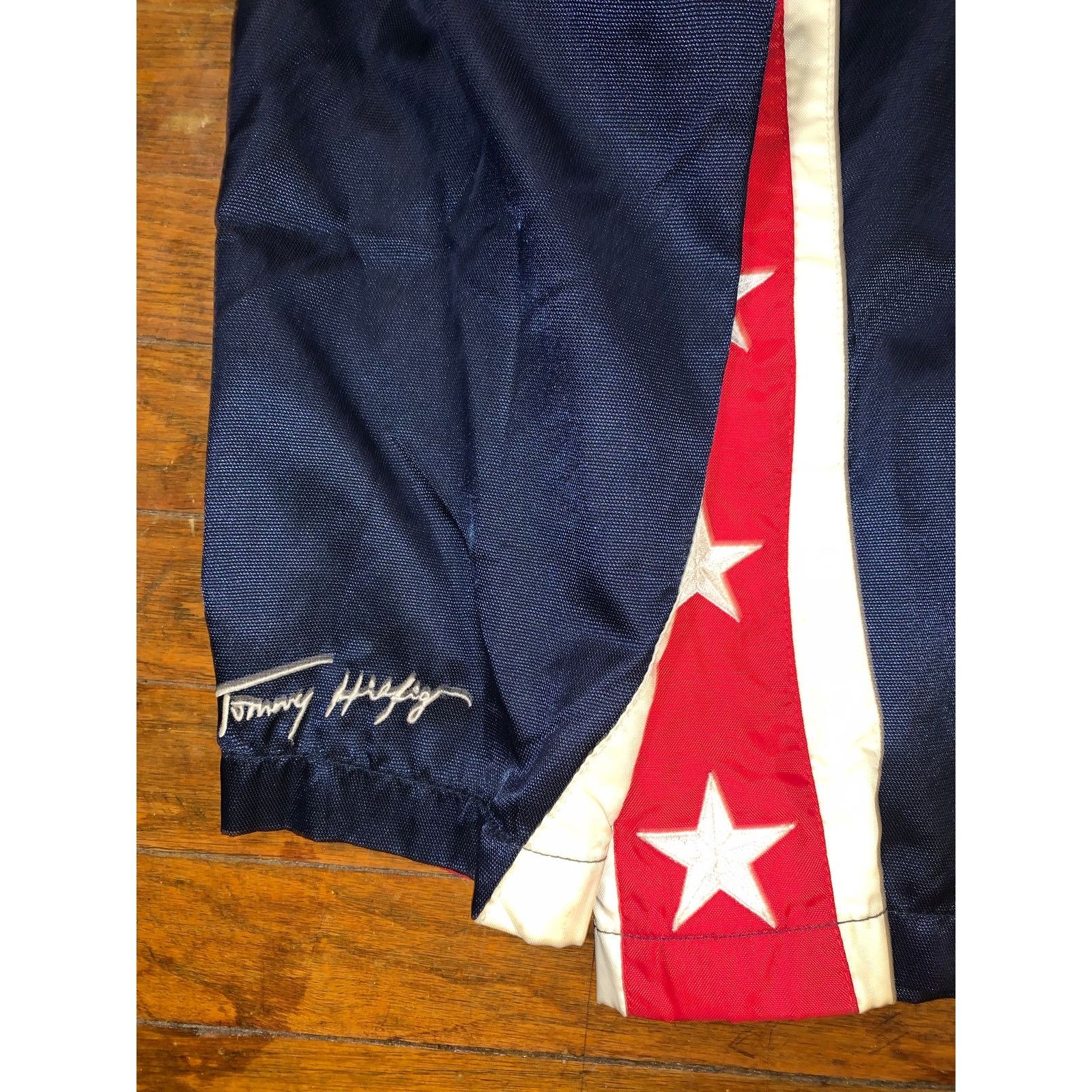 Tommy Hilfiger Vintage 90s Tommy Jeans Jacket Large USA Flag Stars Korea Size US L / EU 52-54 / 3 - 5 Thumbnail
