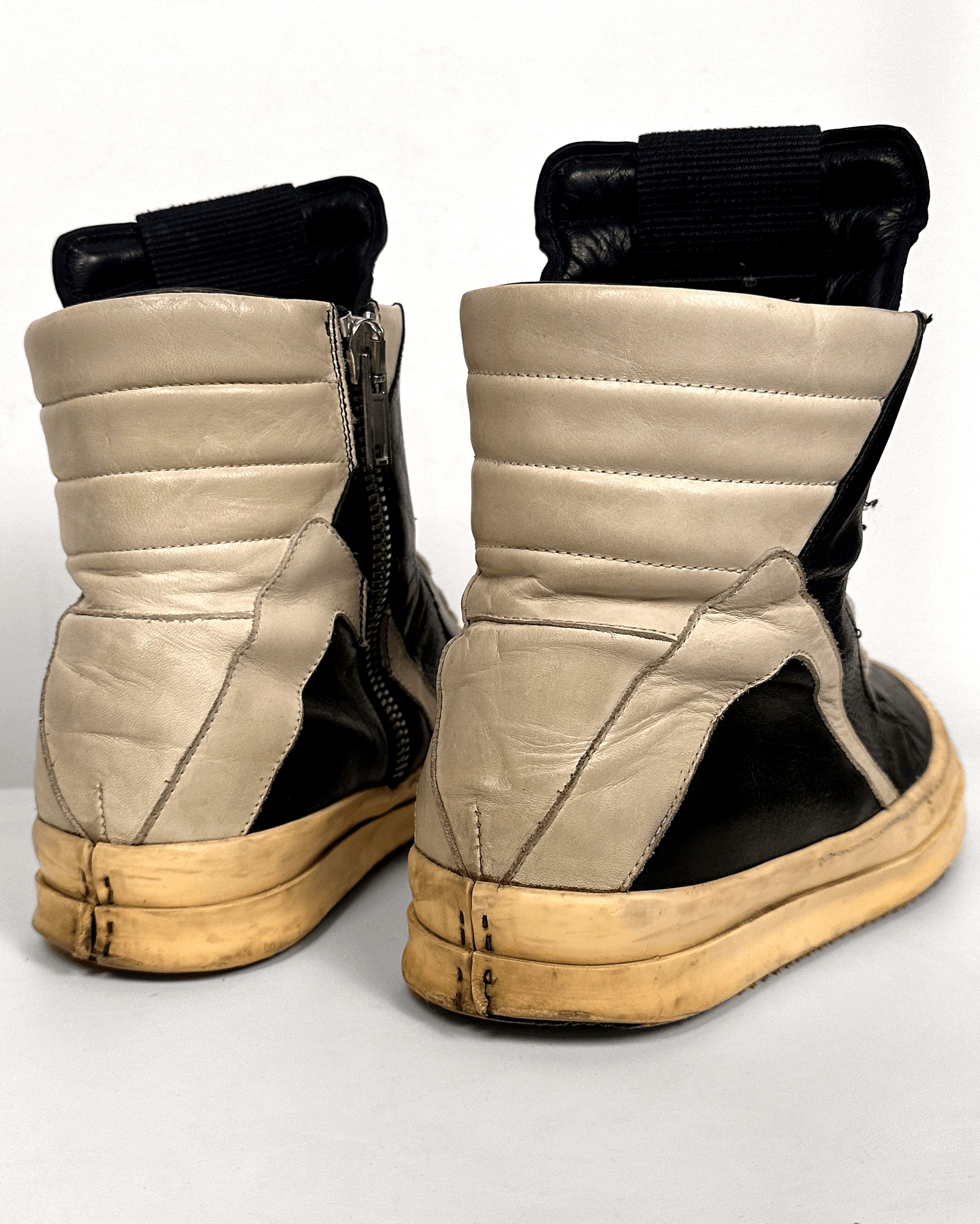 Rick Owens Rick Owens Staple Short Tongue Black Milk Geobasket Size US 10.5 / EU 43-44 - 8 Thumbnail