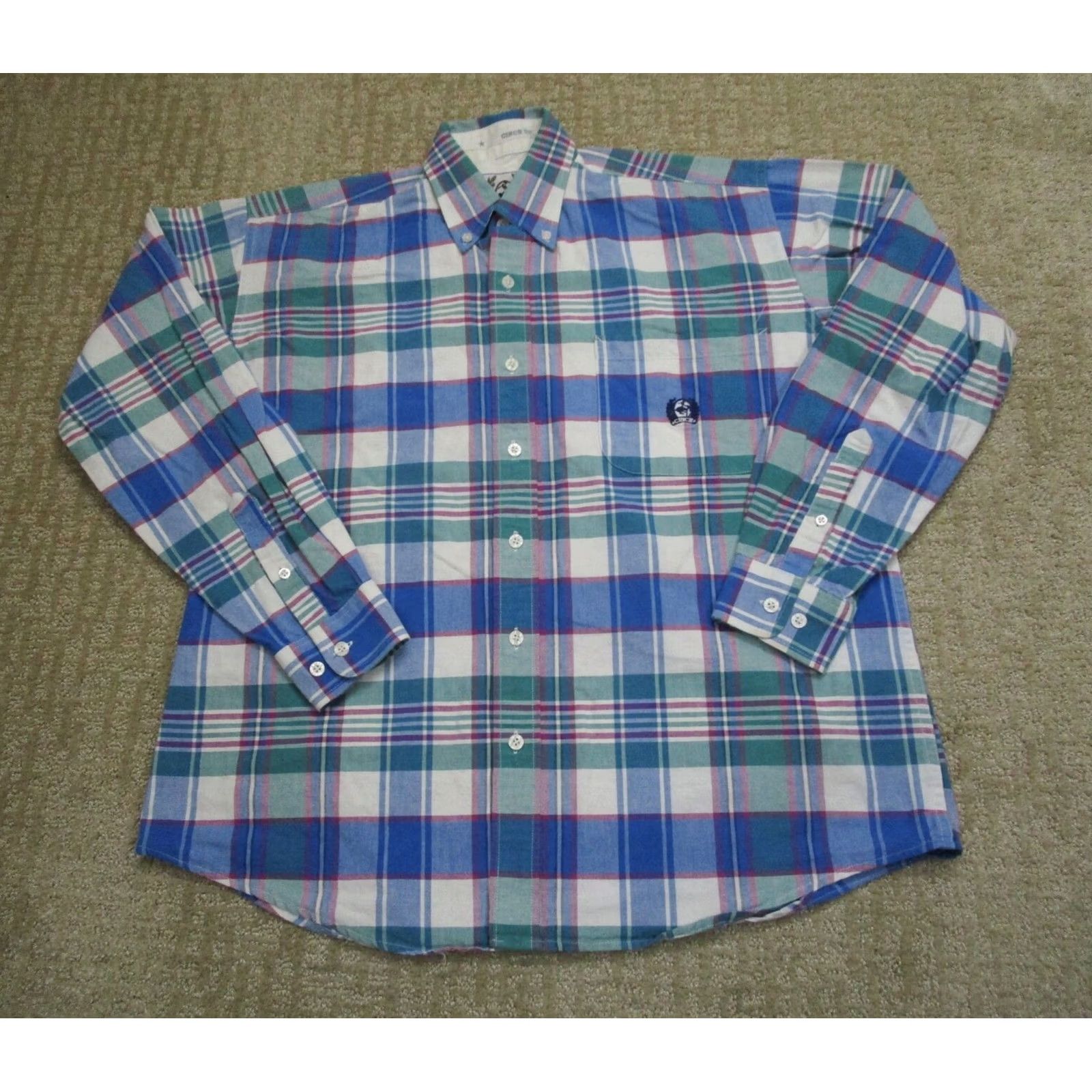 Vintage Cinch Button-Down Shirt Men Small Blue Plaid Western Long Sleeve Shirt Button-Up Mens XS? Size US S / EU 44-46 / 1 - 2 Thumbnail