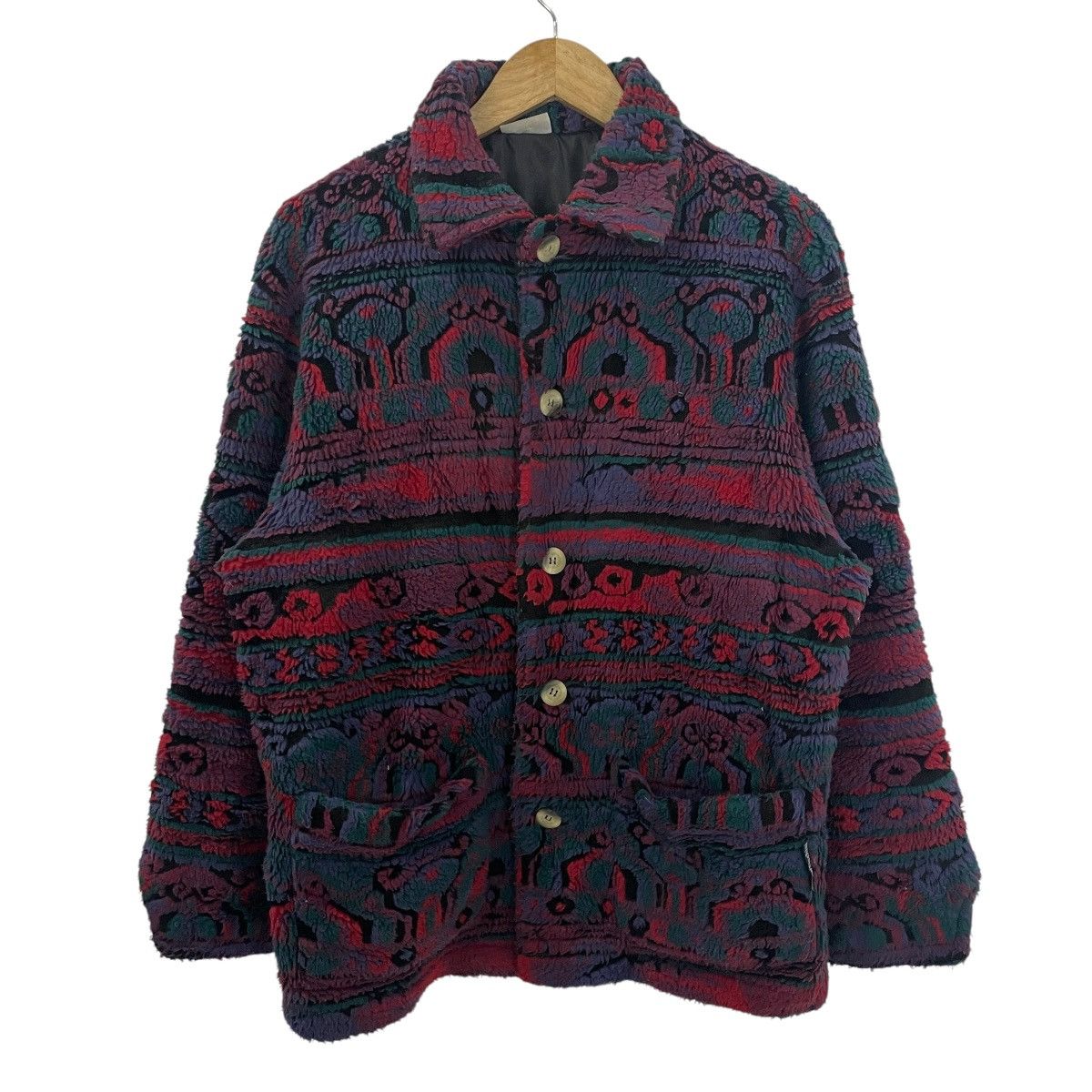 Sergio Tacchini Vintage Sergio Tacchini Sherpa Flees Jacket Size US L / EU 52-54 / 3 - 1 Thumbnail